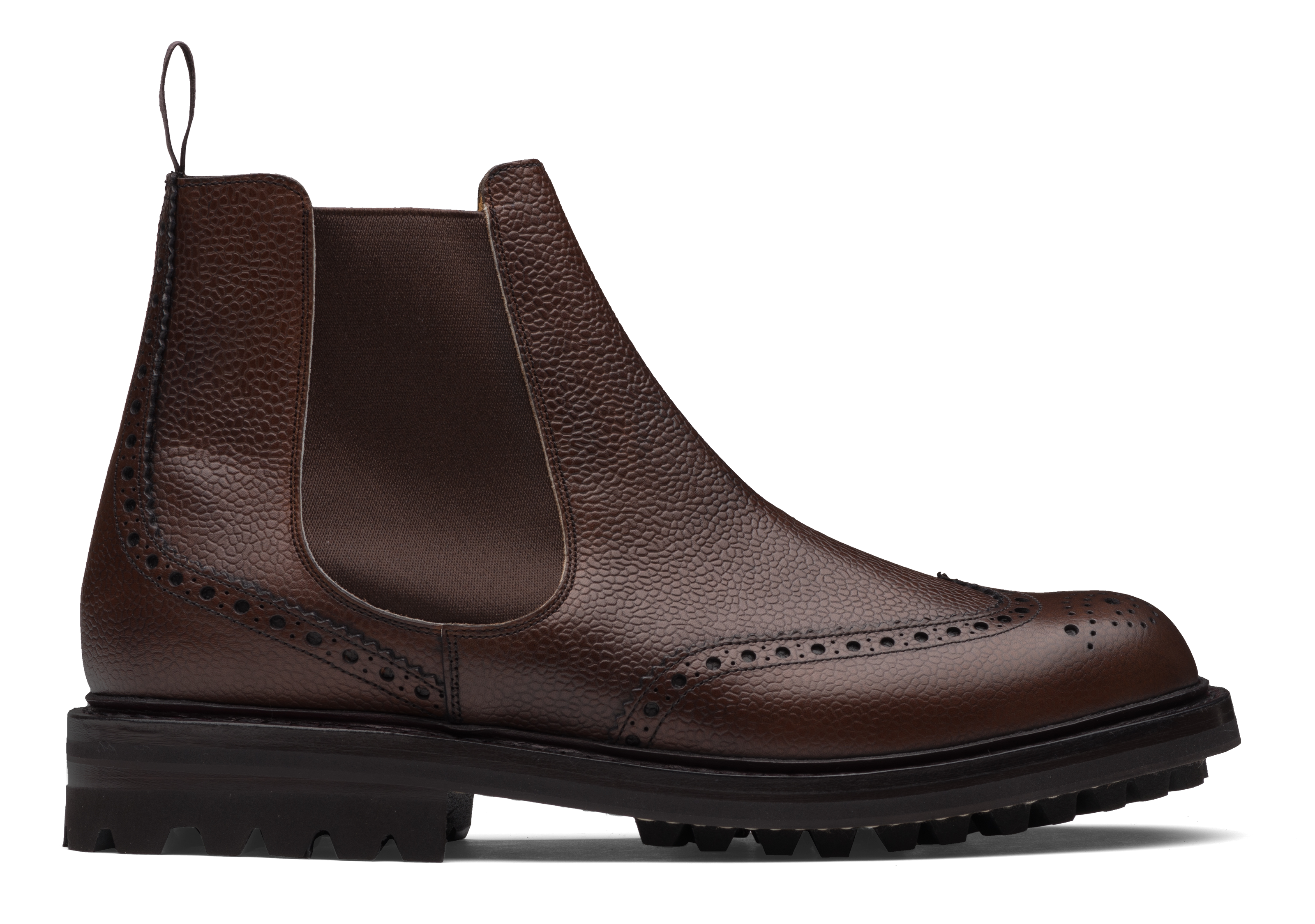 Men's Highland Grain Chelsea Boot Brogue Brown | Church's