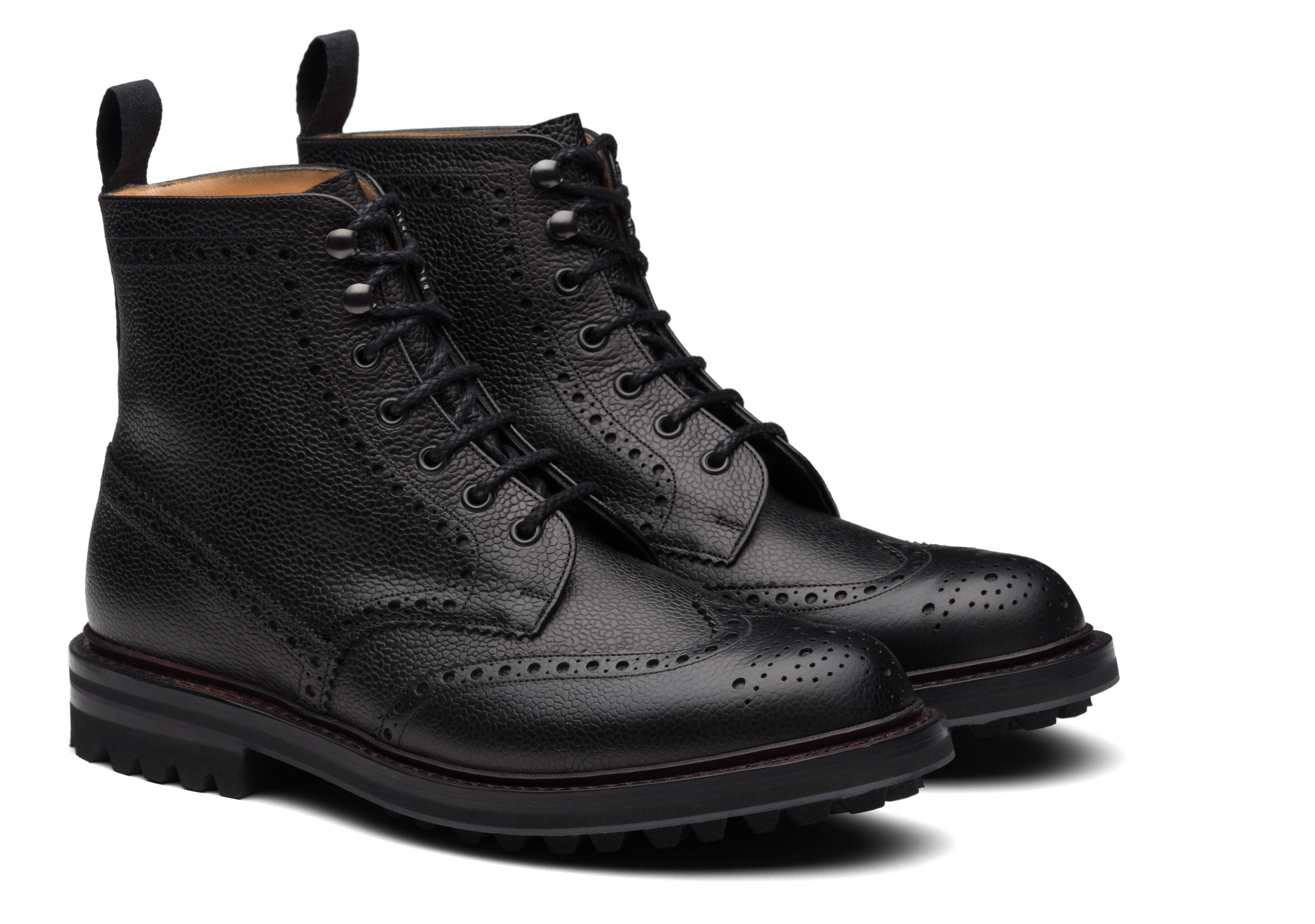 Brogue black boots outlet