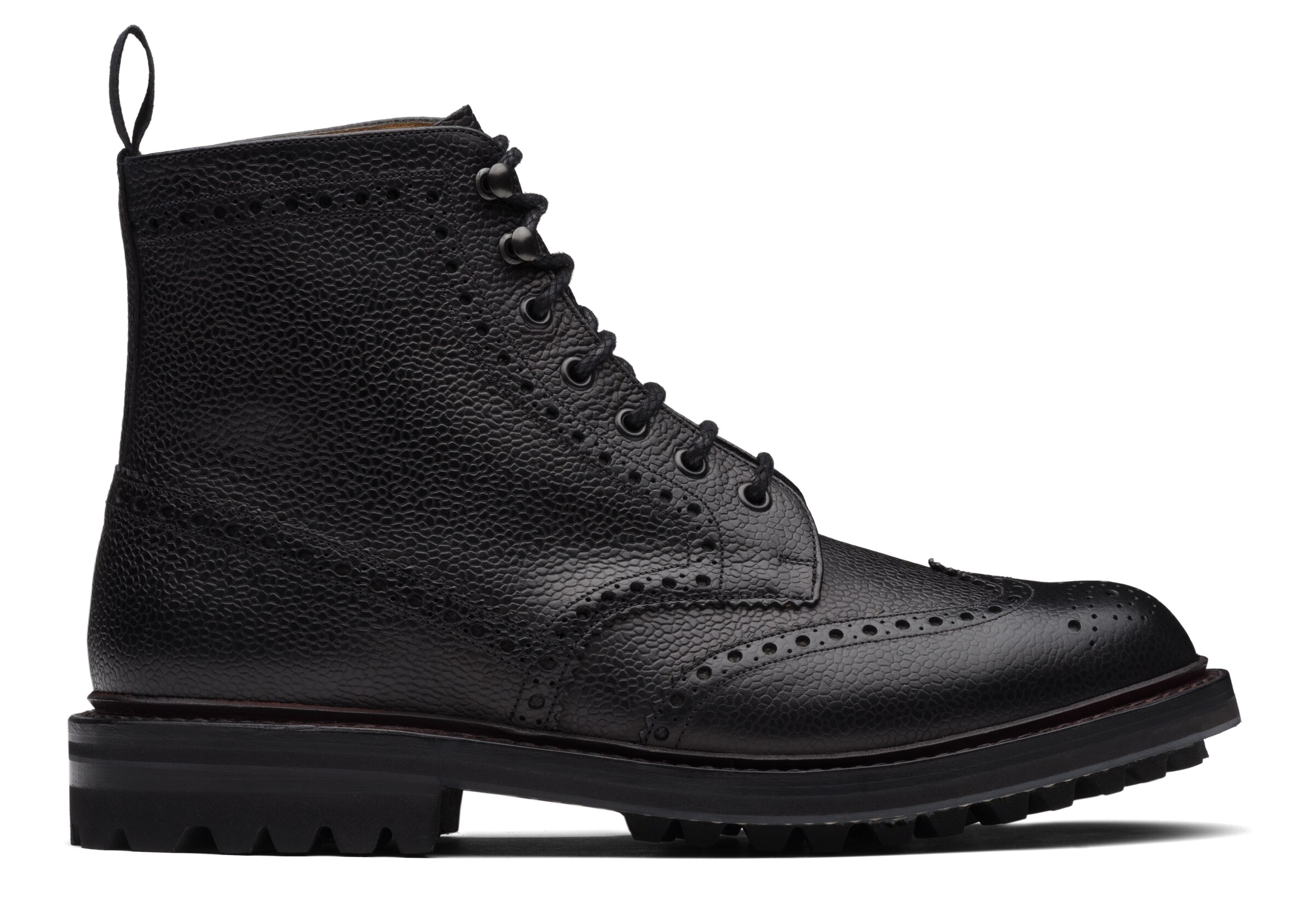 Church Highland Grain Lace-up Boot Brogue, Man, Black, Size 6