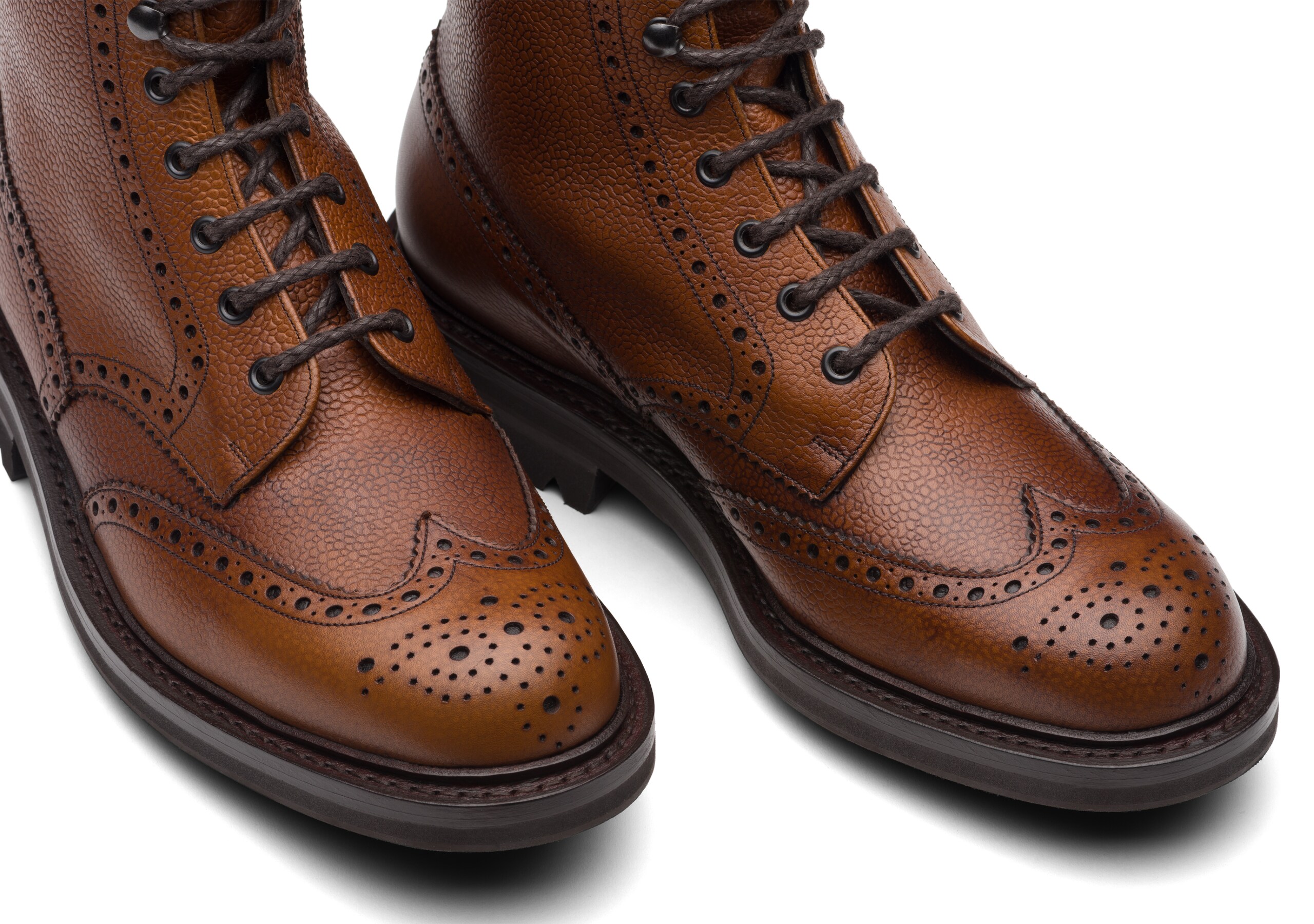 Mc farlane lw Church's Stivale Brogue Stringato in Pelle Pieno Fiore Highland Marrone