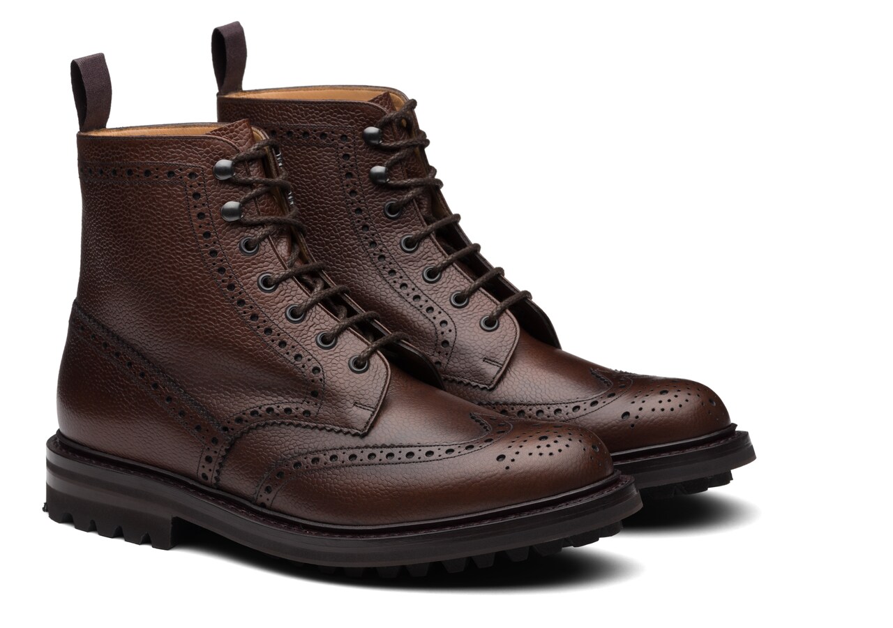 Men's Highland Grain Lace-Up Boot Brogue Brown | Church's