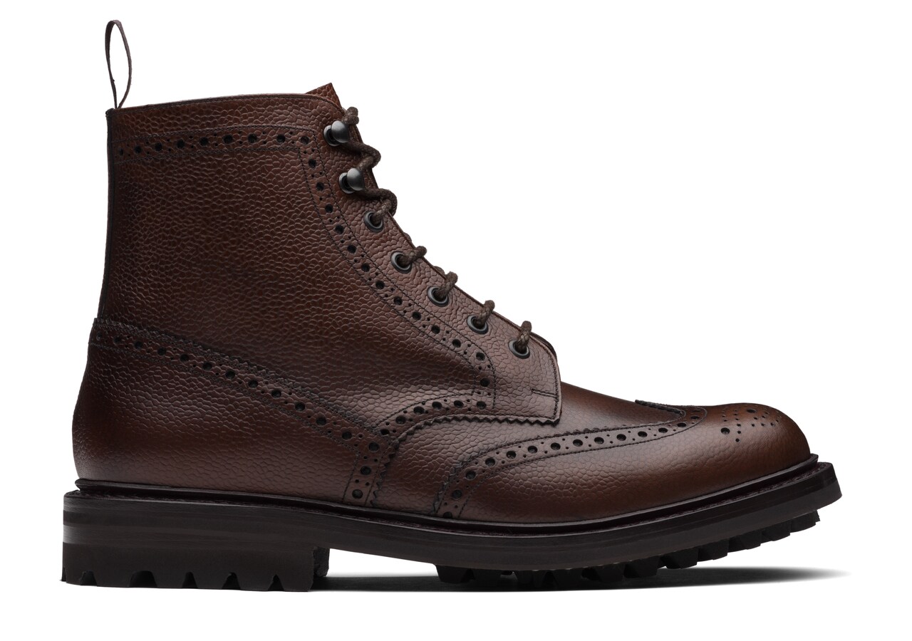 Men's Highland Grain Lace-Up Boot Brogue Brown | Church's