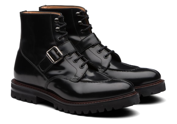 Church's Edford Polished Binder Lace-Up Derby Boot Black