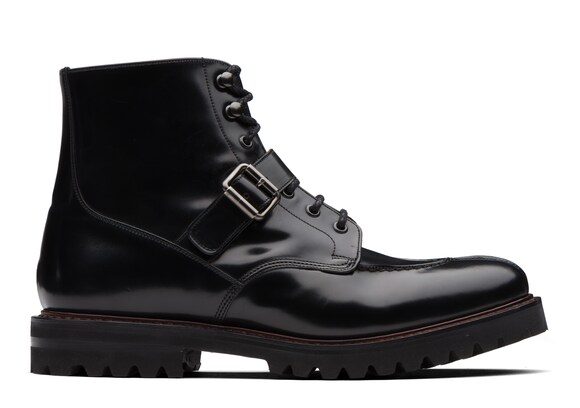 Church's Edford Polished Binder Lace-Up Derby Boot Black