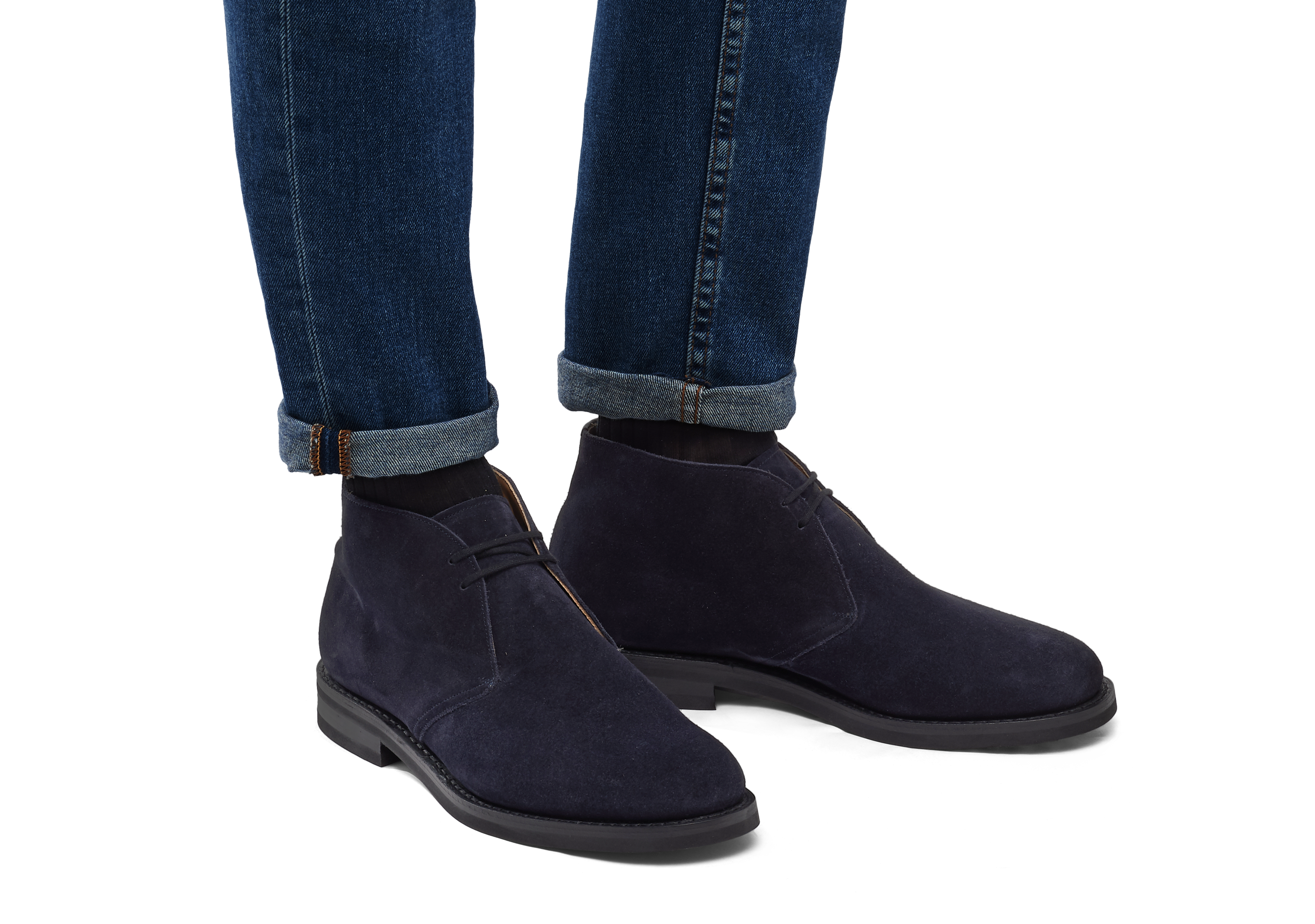 Dark blue hotsell desert boots