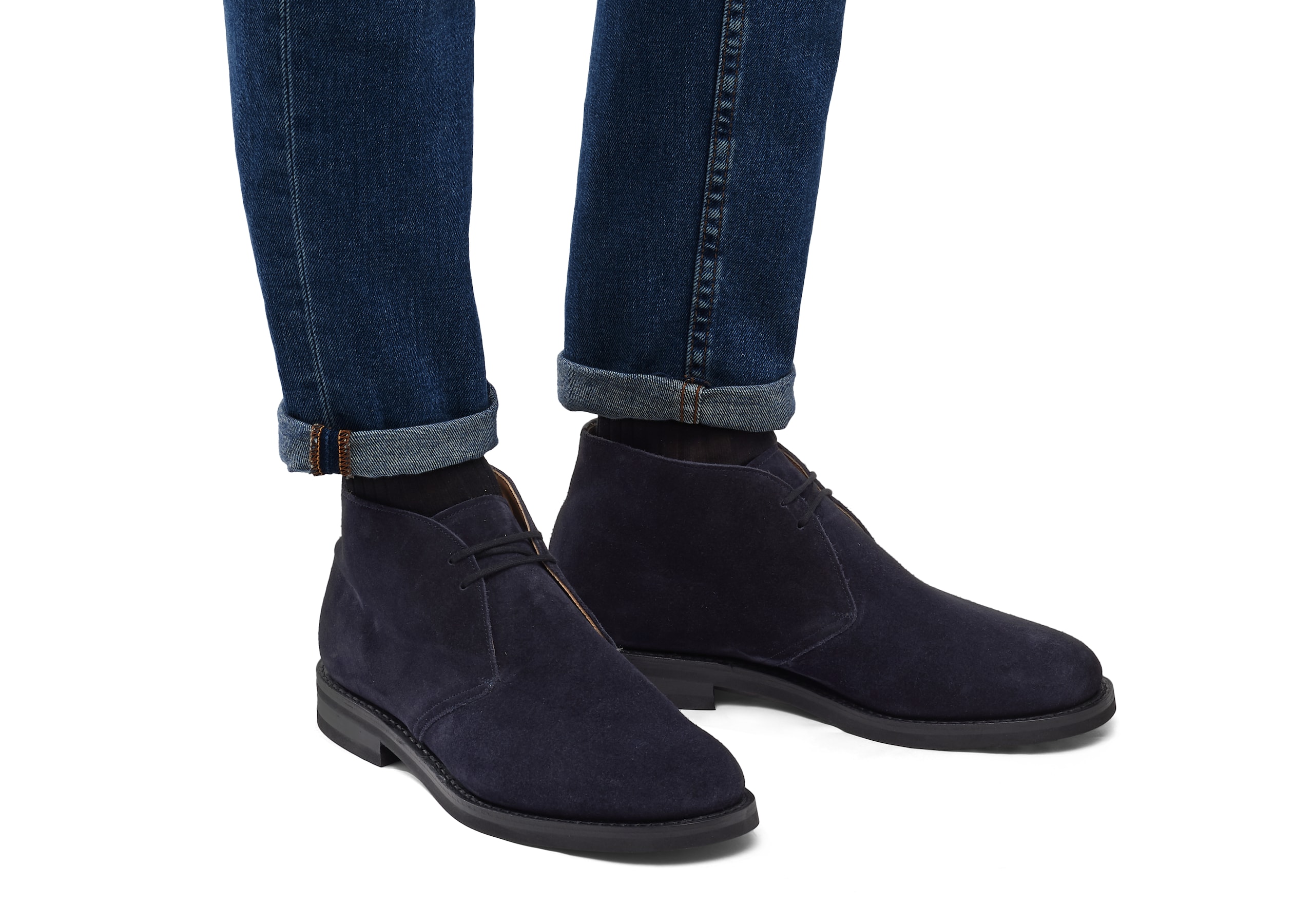 Ryder 3 lw Church's Stivale Desert in Pelle Scamosciata Blu