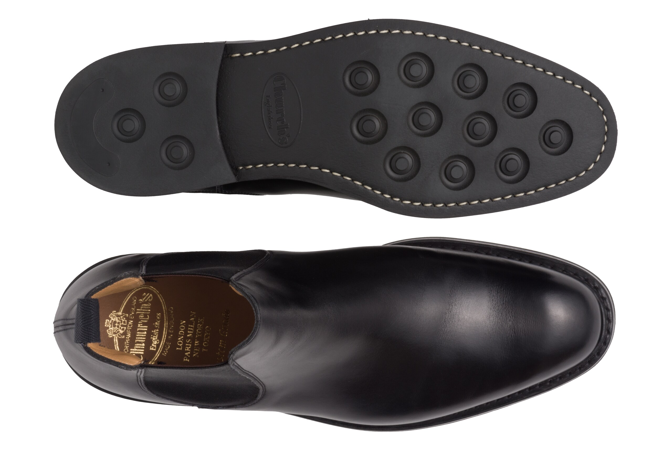 Goodward r lw Church's Nevada Leather Chelsea Boot Black