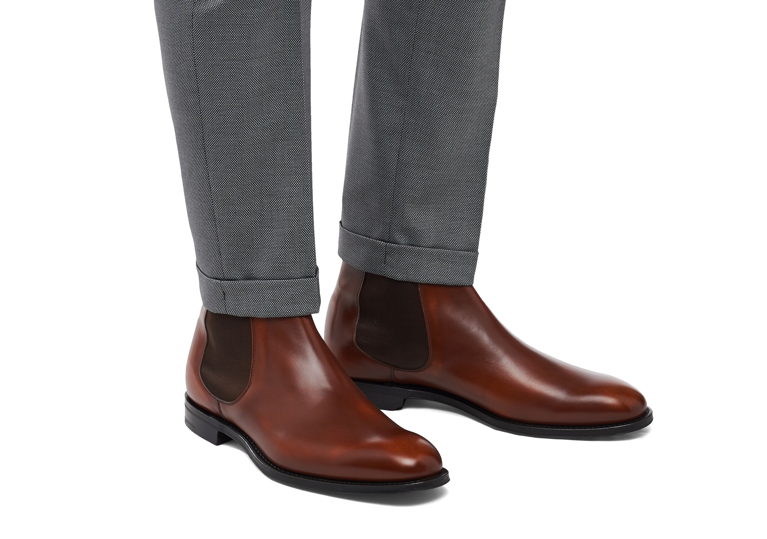 r Superior Calf Leather Chelsea Boot