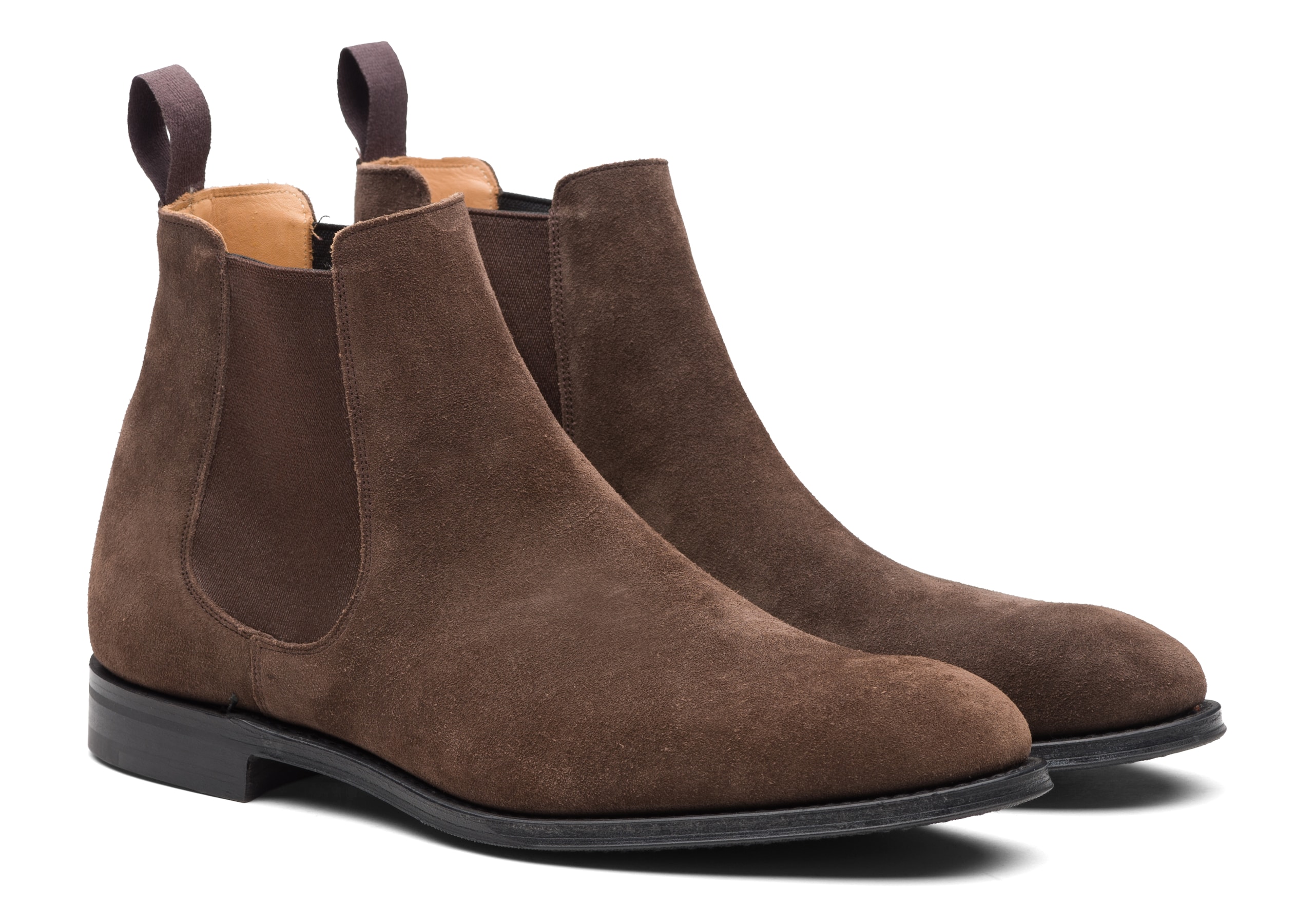 Amberley ^ r Church's Botte Chelsea en Veau Velours Marron
