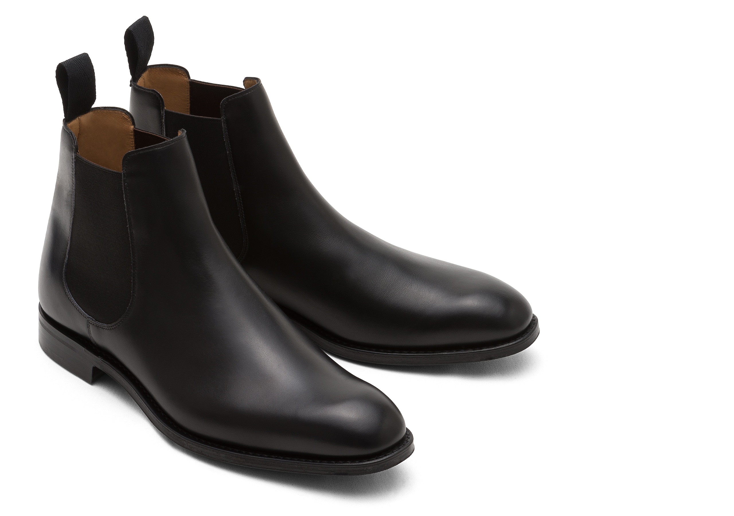 Amberley ^ r Church's Botte Chelsea en Cuir de Veau Noir