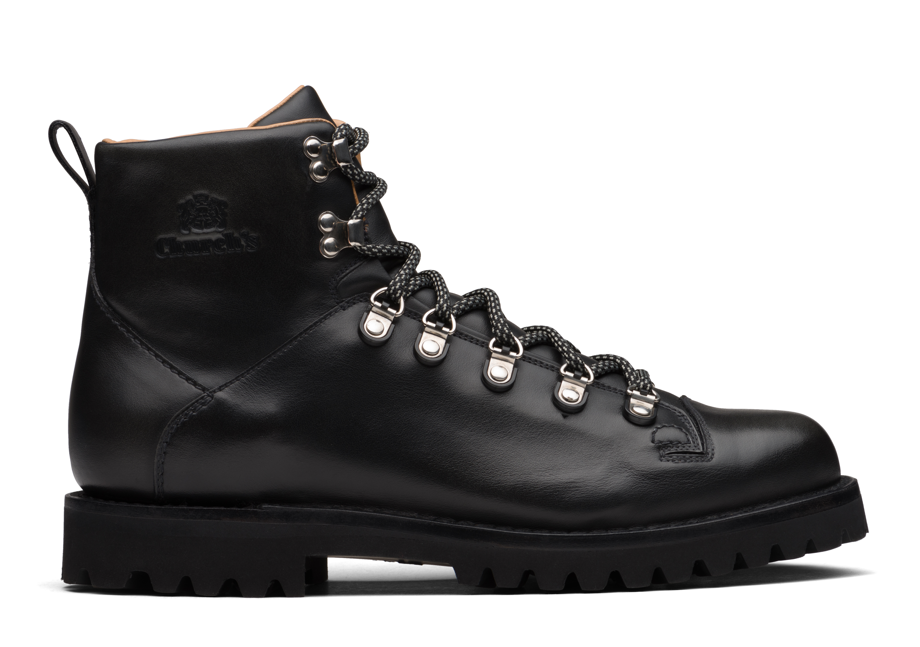 Edelweiss Calf Leather Mountain Boot Black Church S