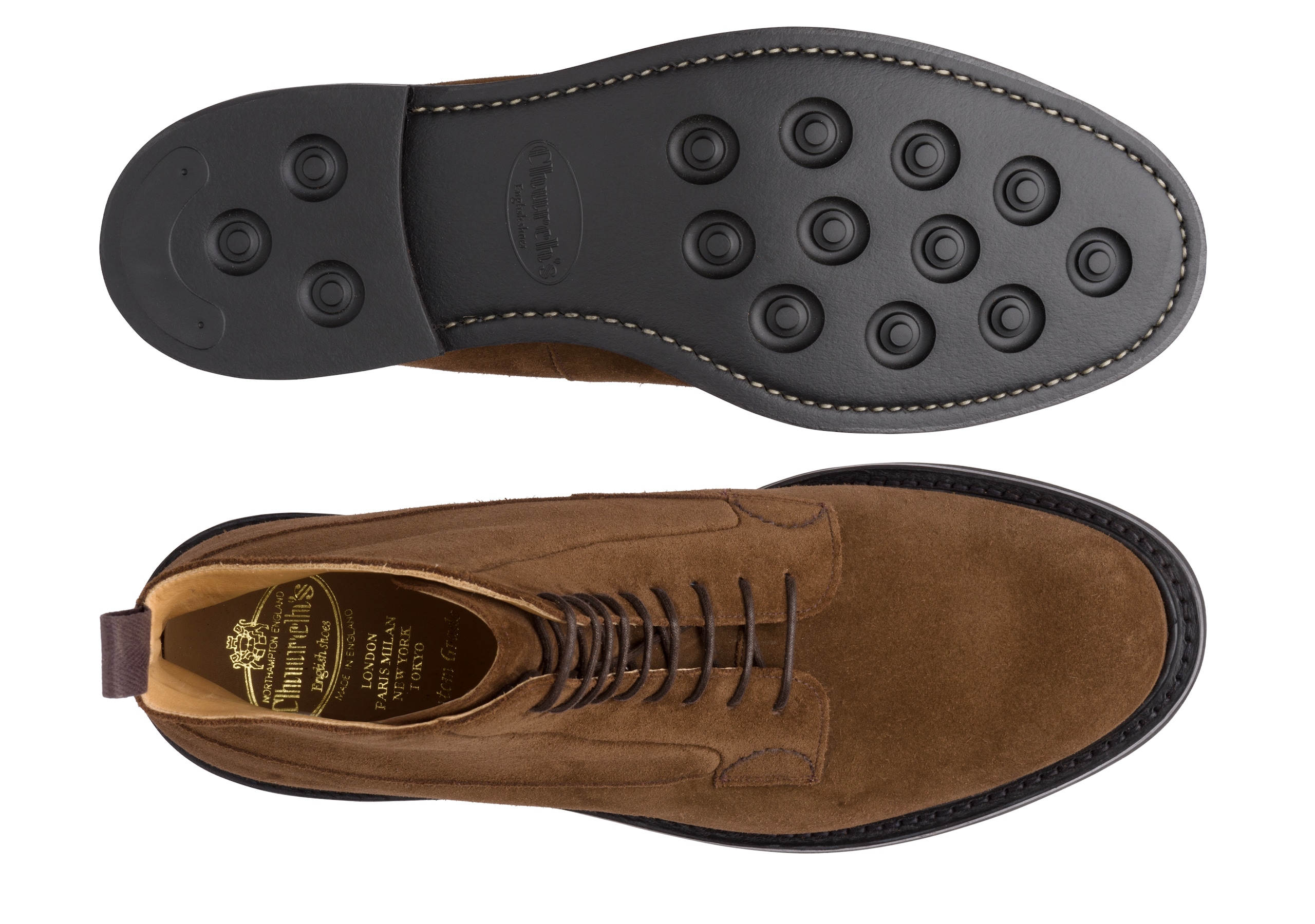 Eastville lw Bottes derby à lacets en daim Marron | Church's