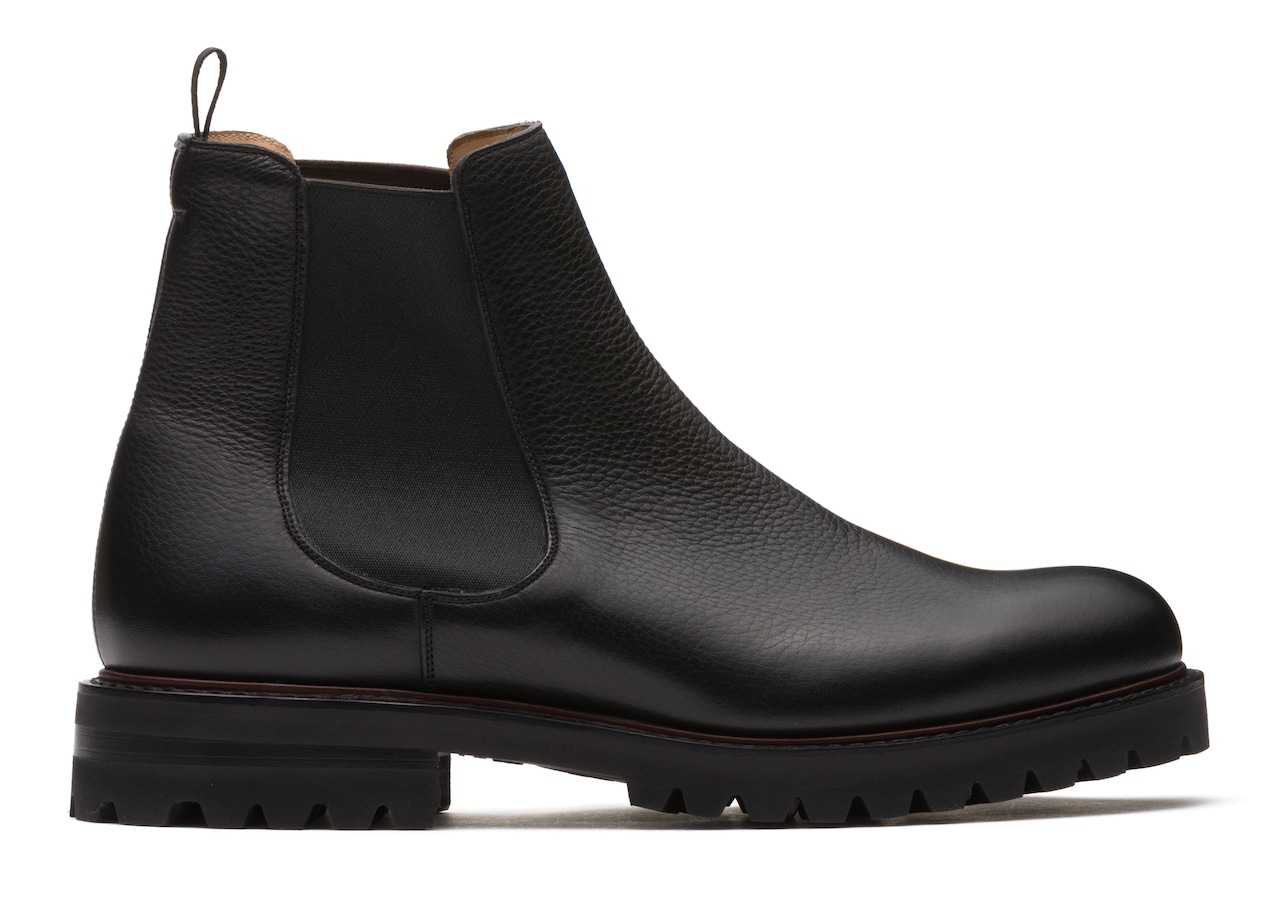 Men's Soft Grain Leather Chelsea Boot Black | Church's