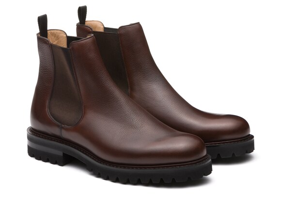 Church's Cornwood 3 Soft Grain Leather Chelsea Boot Burnt
