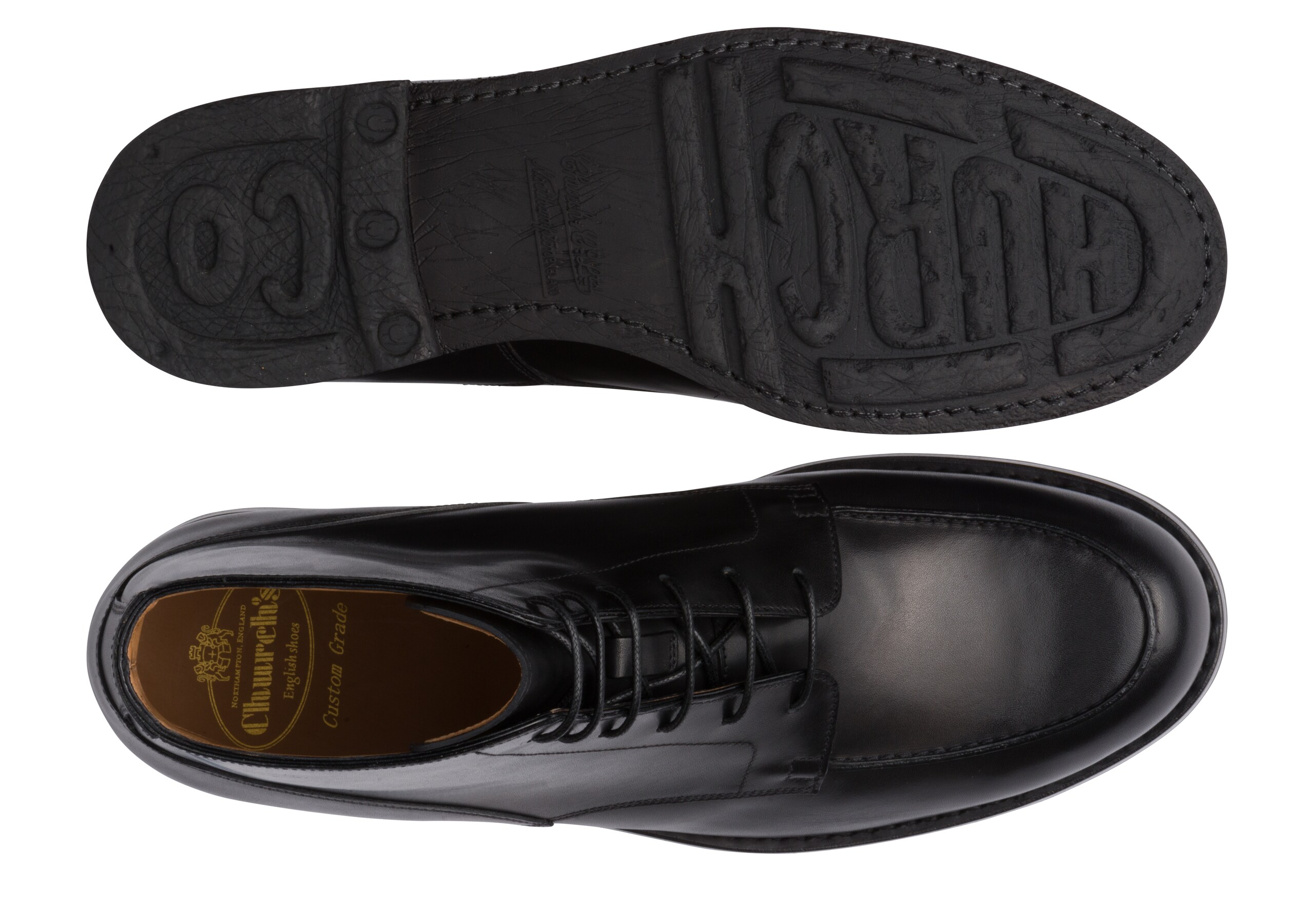 Havant Church's Botte Derby en Cuir Nevada Noir