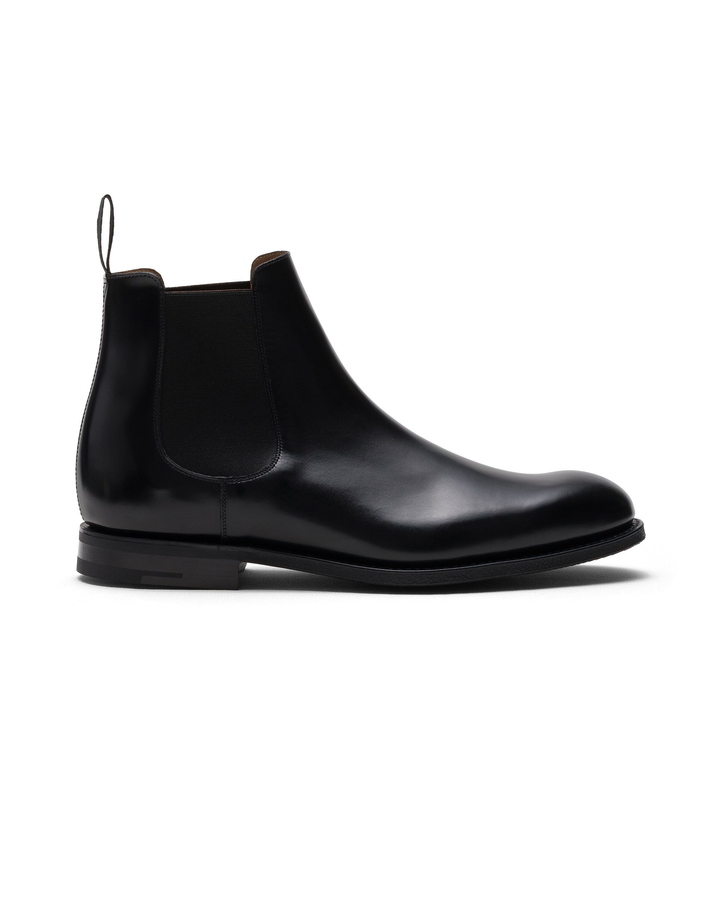 Church Polished Fumé Leather Chelsea Boot, Man, Black, Size 13