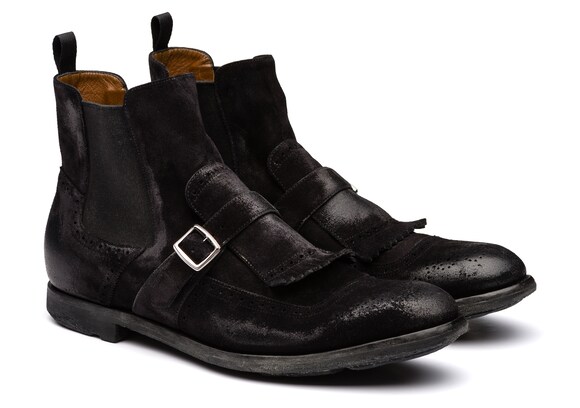 Church's true Vintage Suede Chelsea Boot ブラック