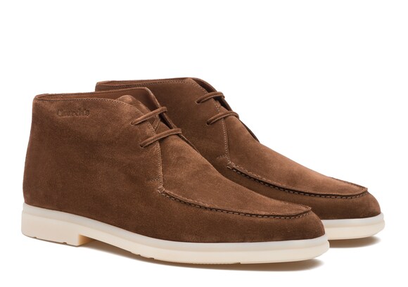 Church's Goring Soft Suede lace-up boot Burnt