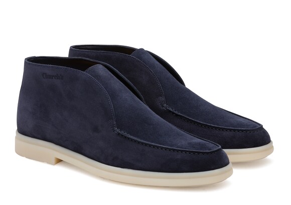 Church's Girvan Soft Suede Slip-on Boot Blue
