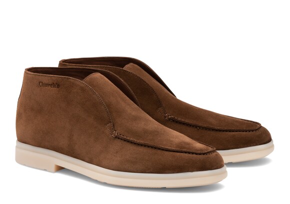 Church's Girvan Soft Suede Slip-on Boot Burnt