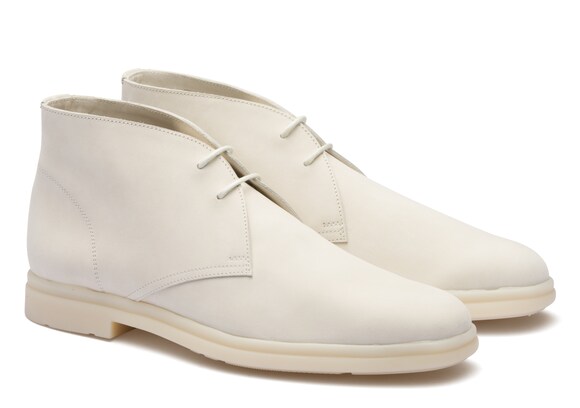 Church's Lewes Nubuck Boot Bright white