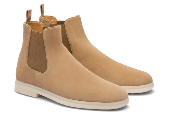Church's Longfield Soft Suede Boot Natural
