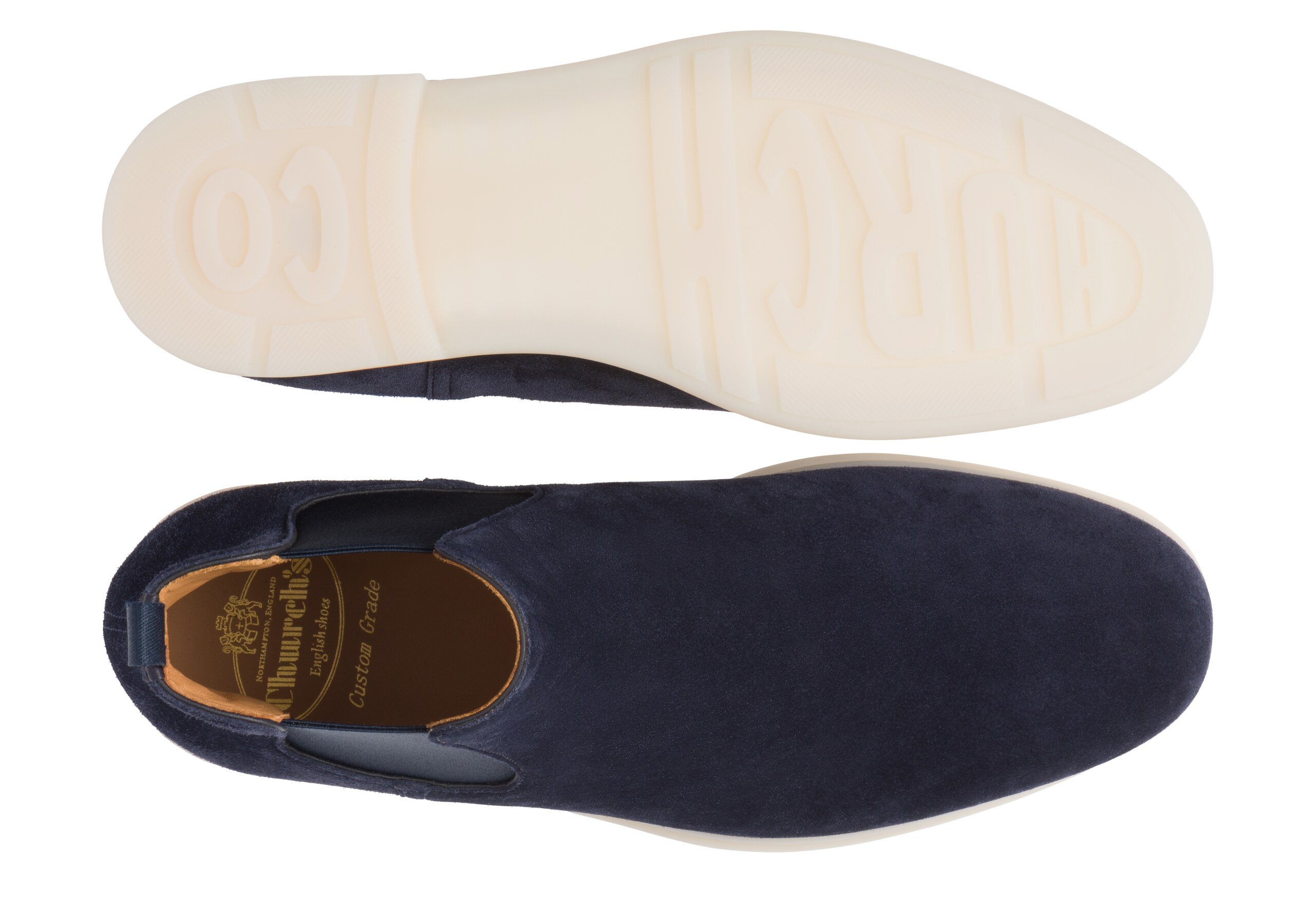 Longfield Church's Soft Suede Boot Blue