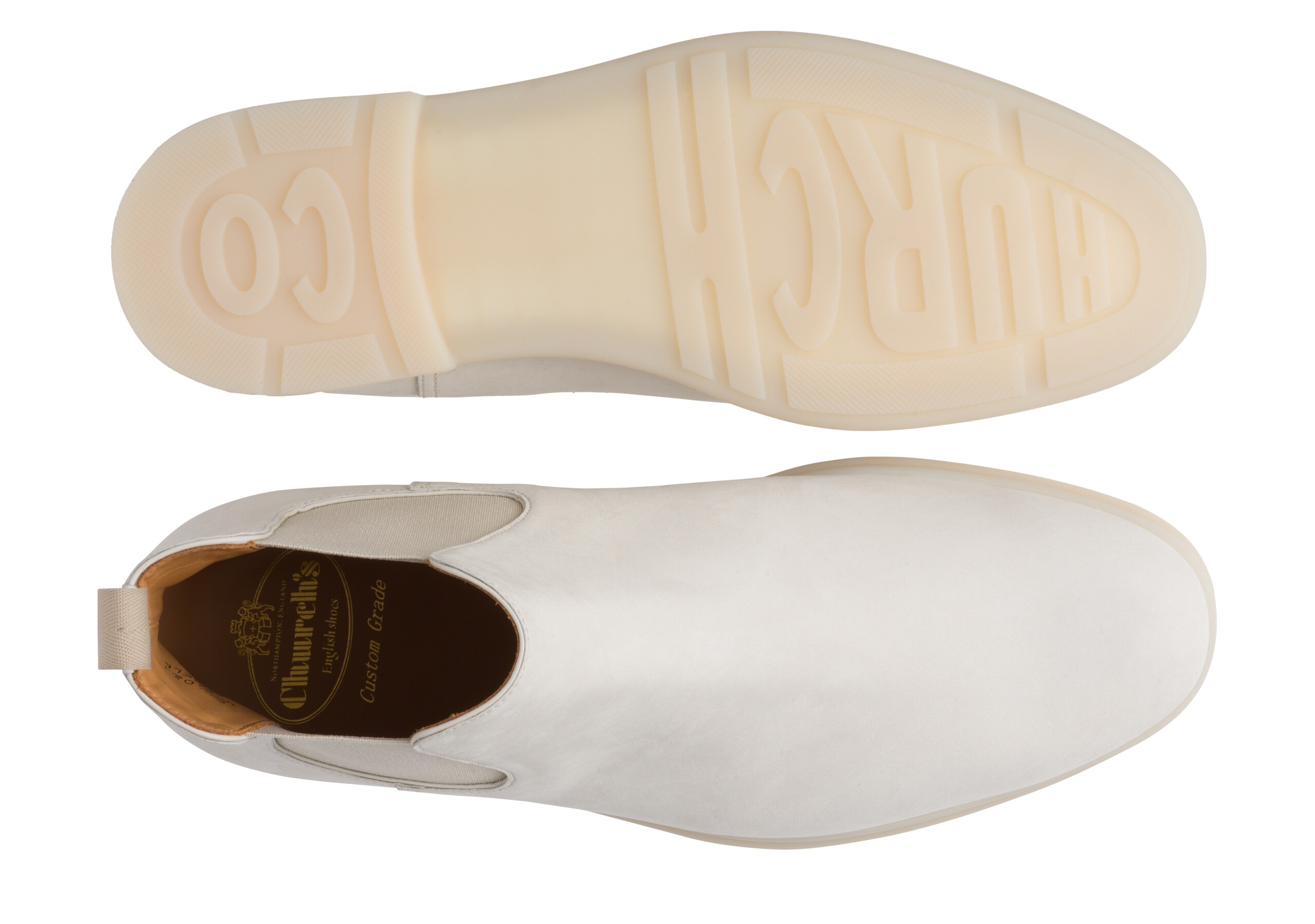Longfield Church's Nubuck Boot White