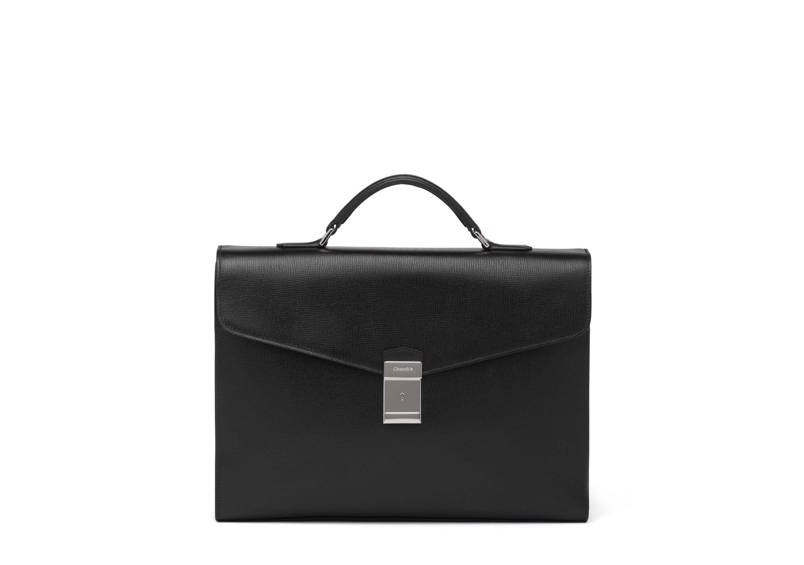 Warwick Church's Porte-documents en cuir St. James Noir