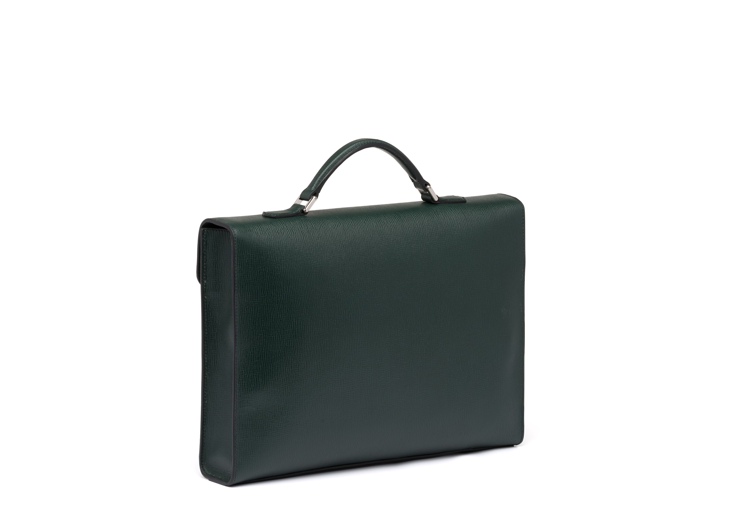 Warwick Church's St James Leather Briefcase Green