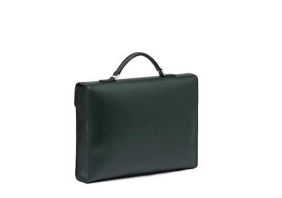 Church's Warwick St James Leather Briefcase Emerald green