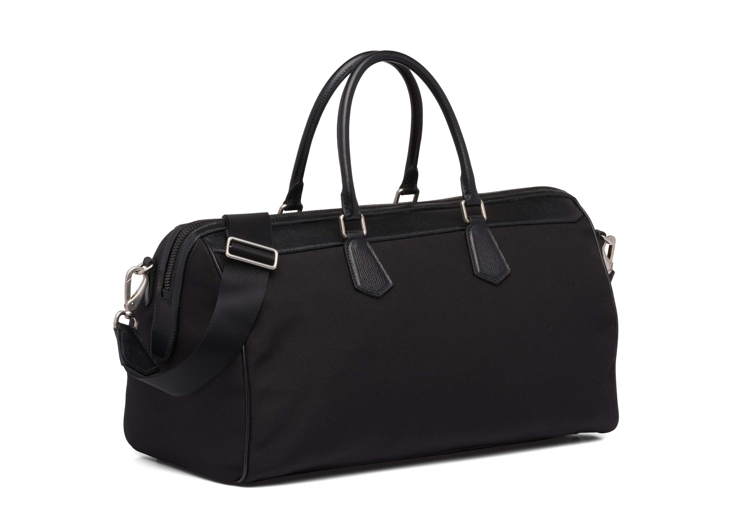 St James Leather Tech Weekend Bag Black | Church's