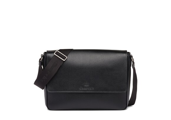 Church's  St James Leather Messenger Bag Black