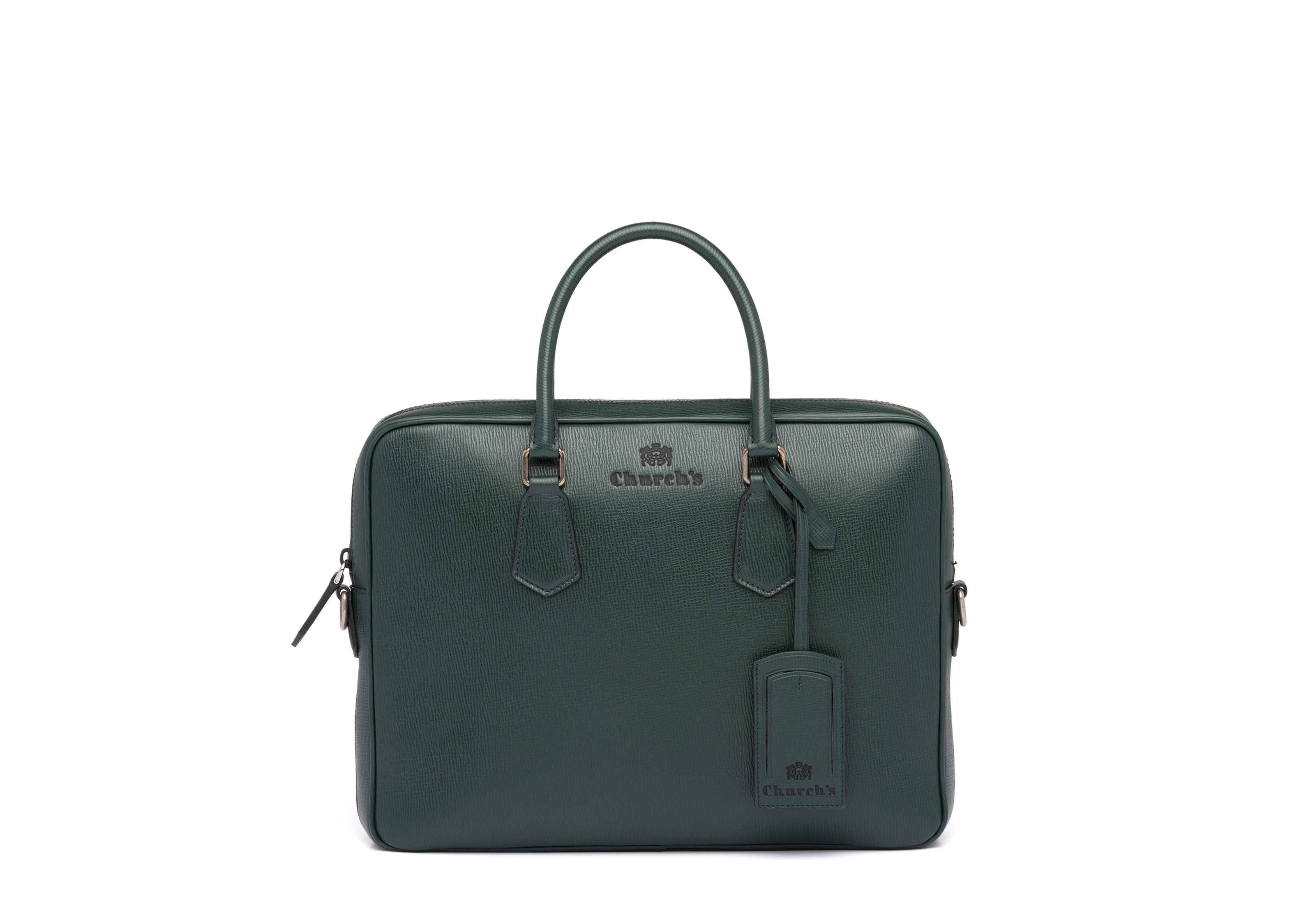 Green leather laptop bag hot sale