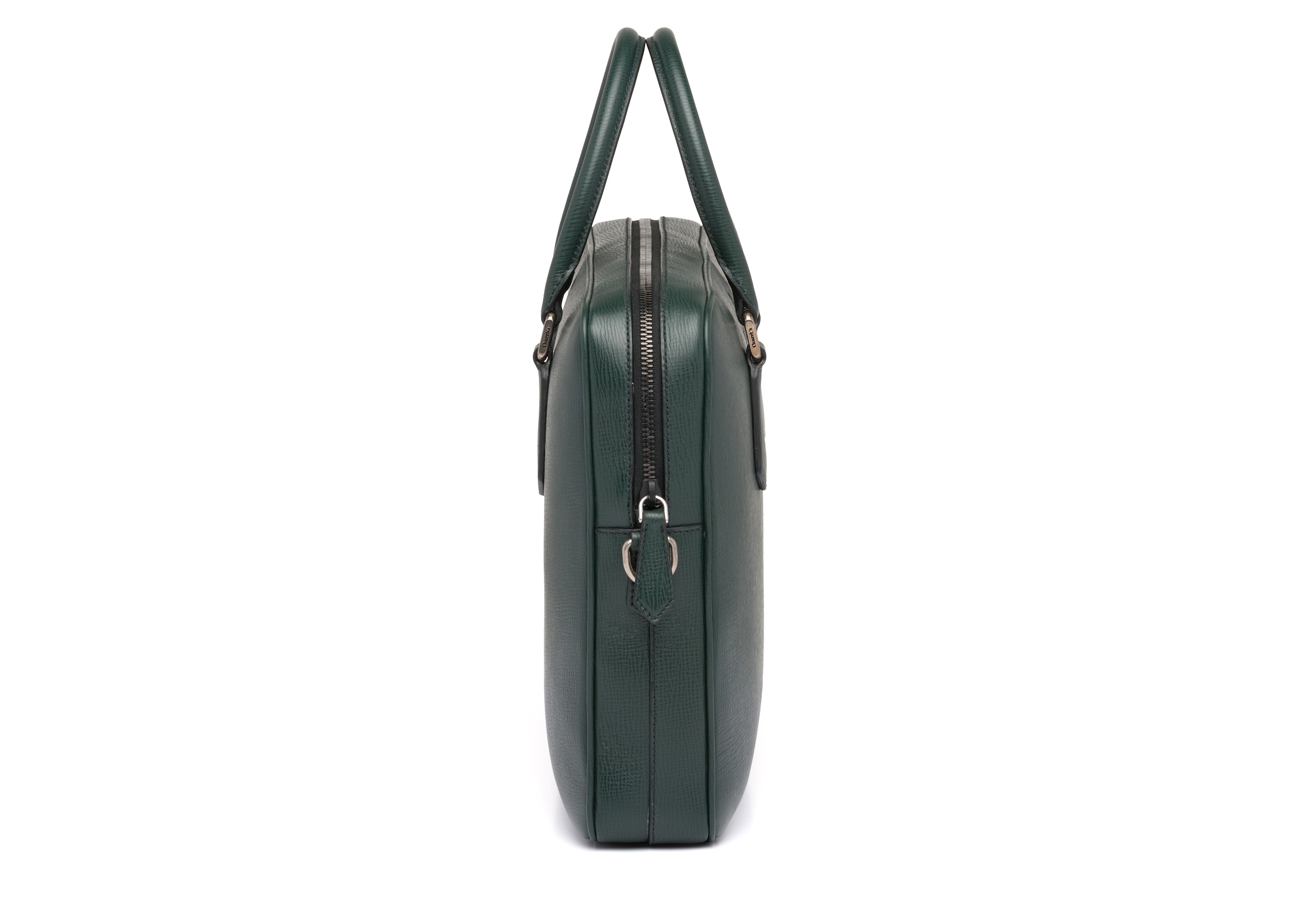 Craven Church's St James Leather Laptop Bag Green