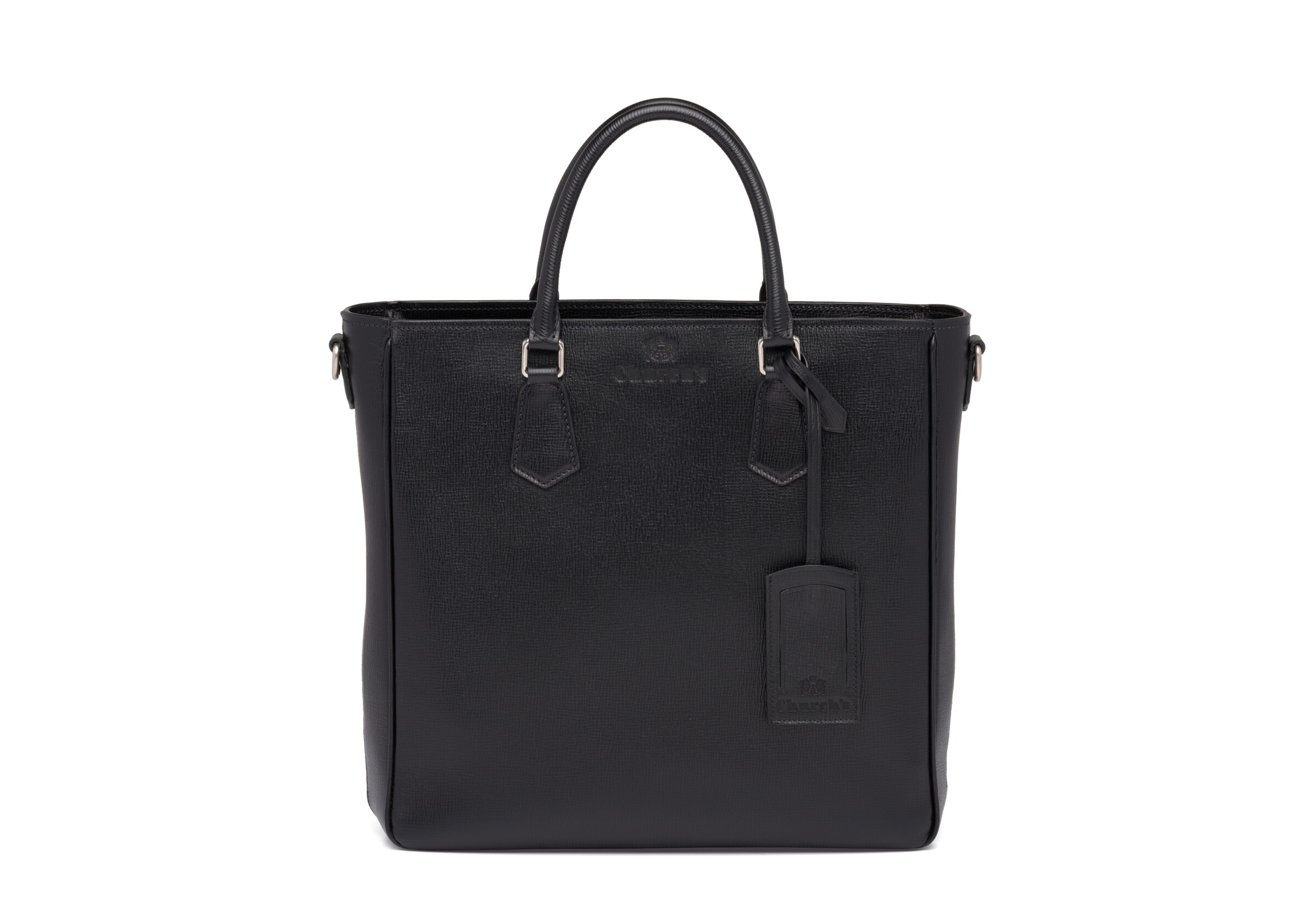 Church Borsa Shopping In Pelle St. James, Uomo, Nero