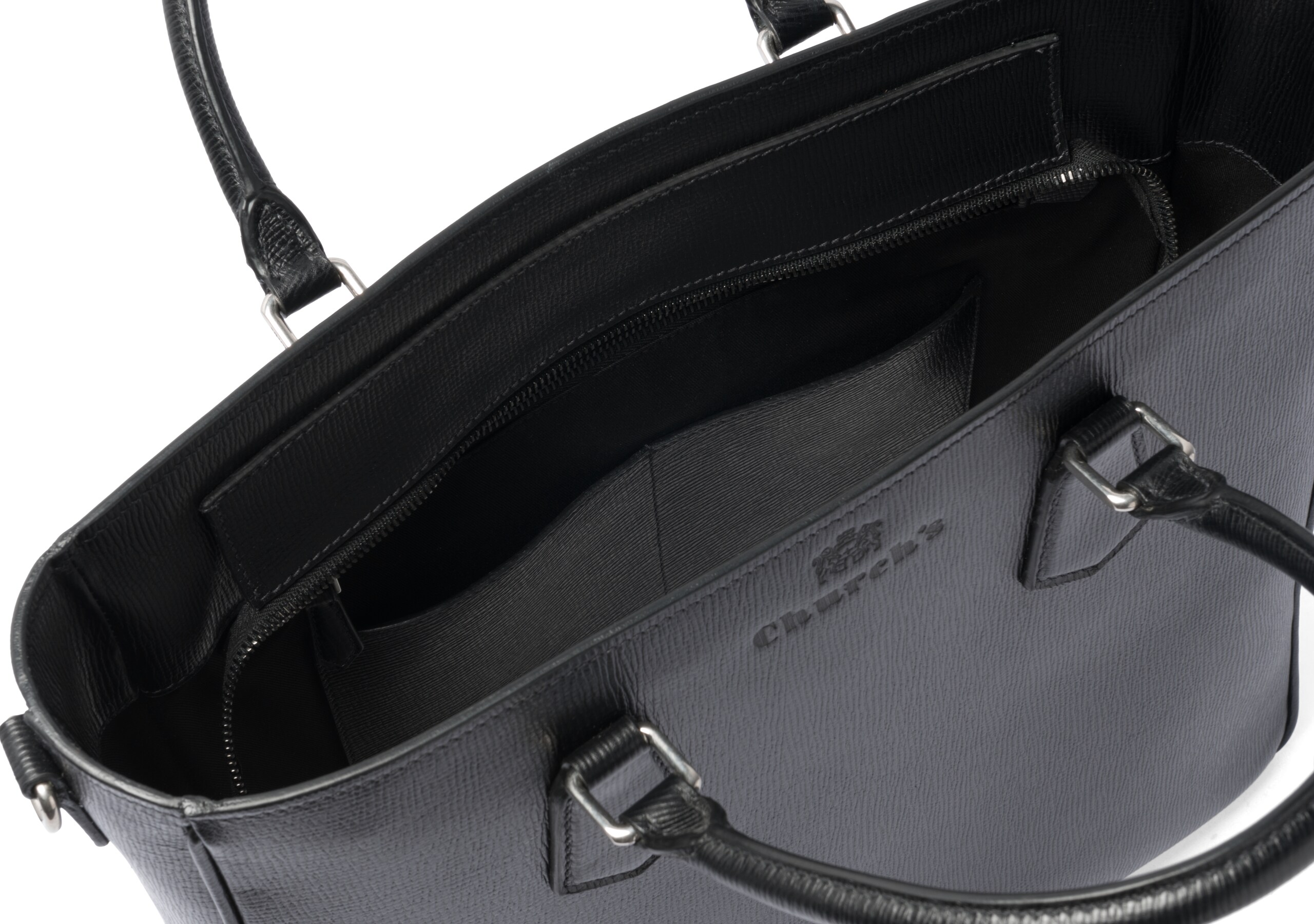 Guilford Church's Cabas en cuir St. James Noir