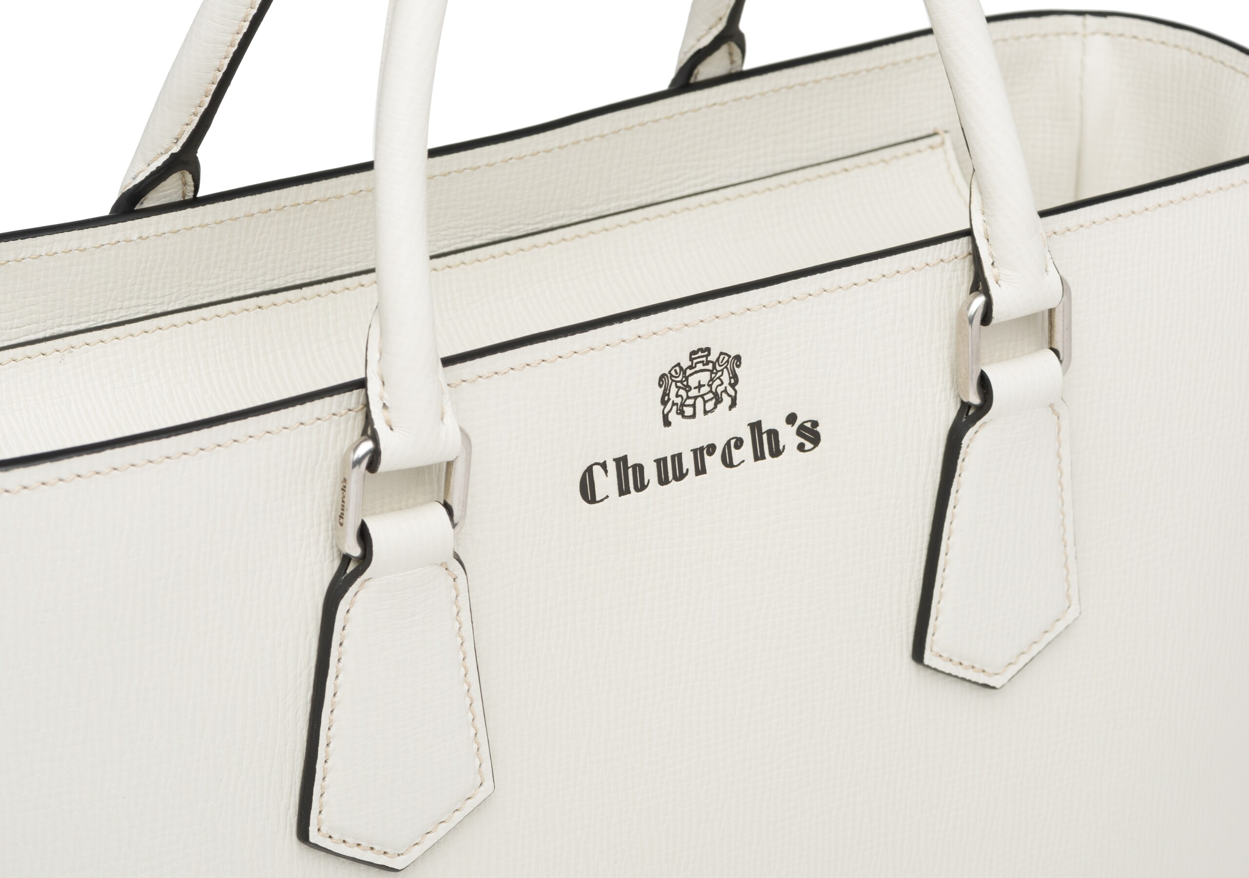 Guilford Church's St James Leather Tote Bag Neutral