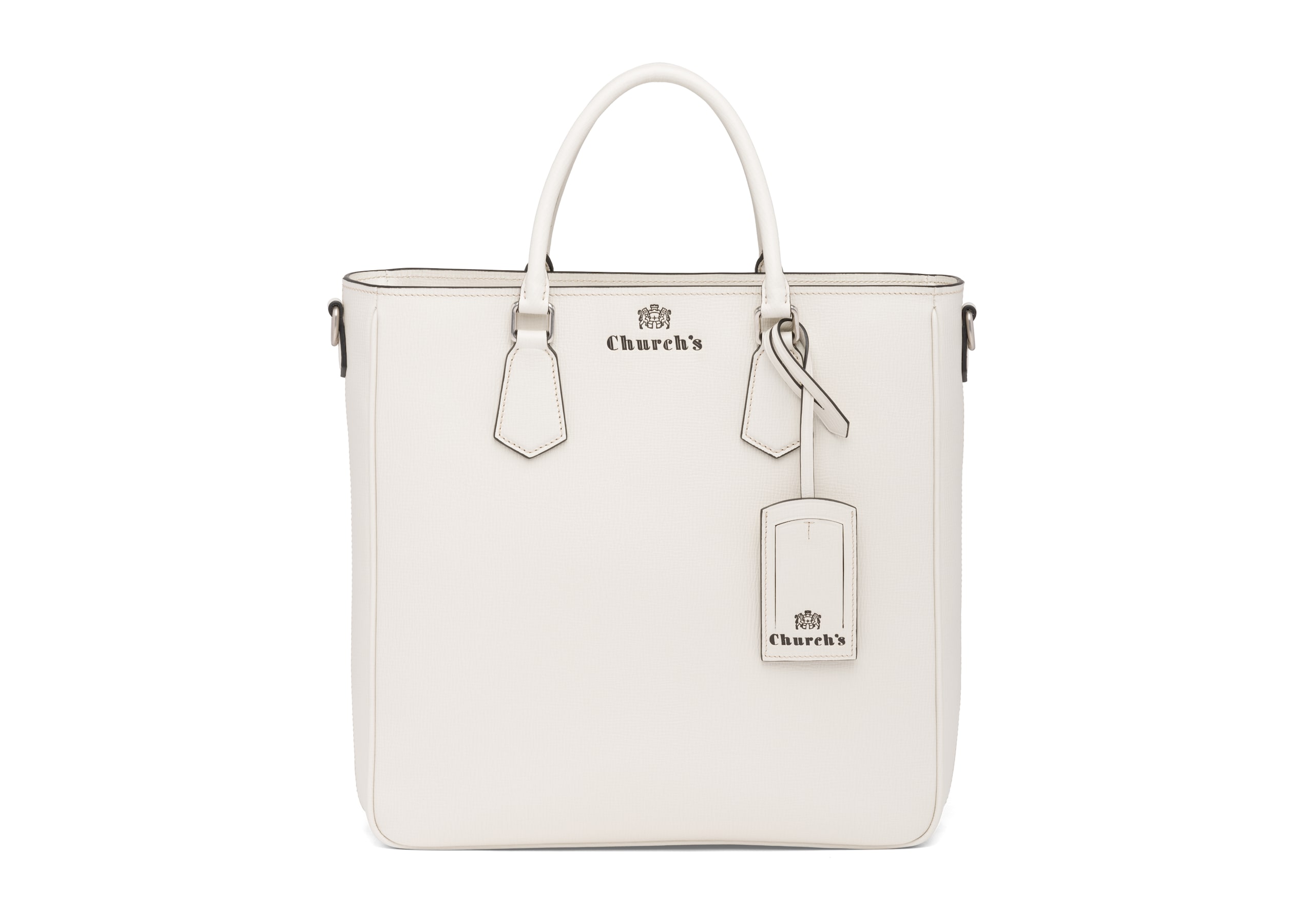 Guilford Church's St James Leather Tote Bag Neutral