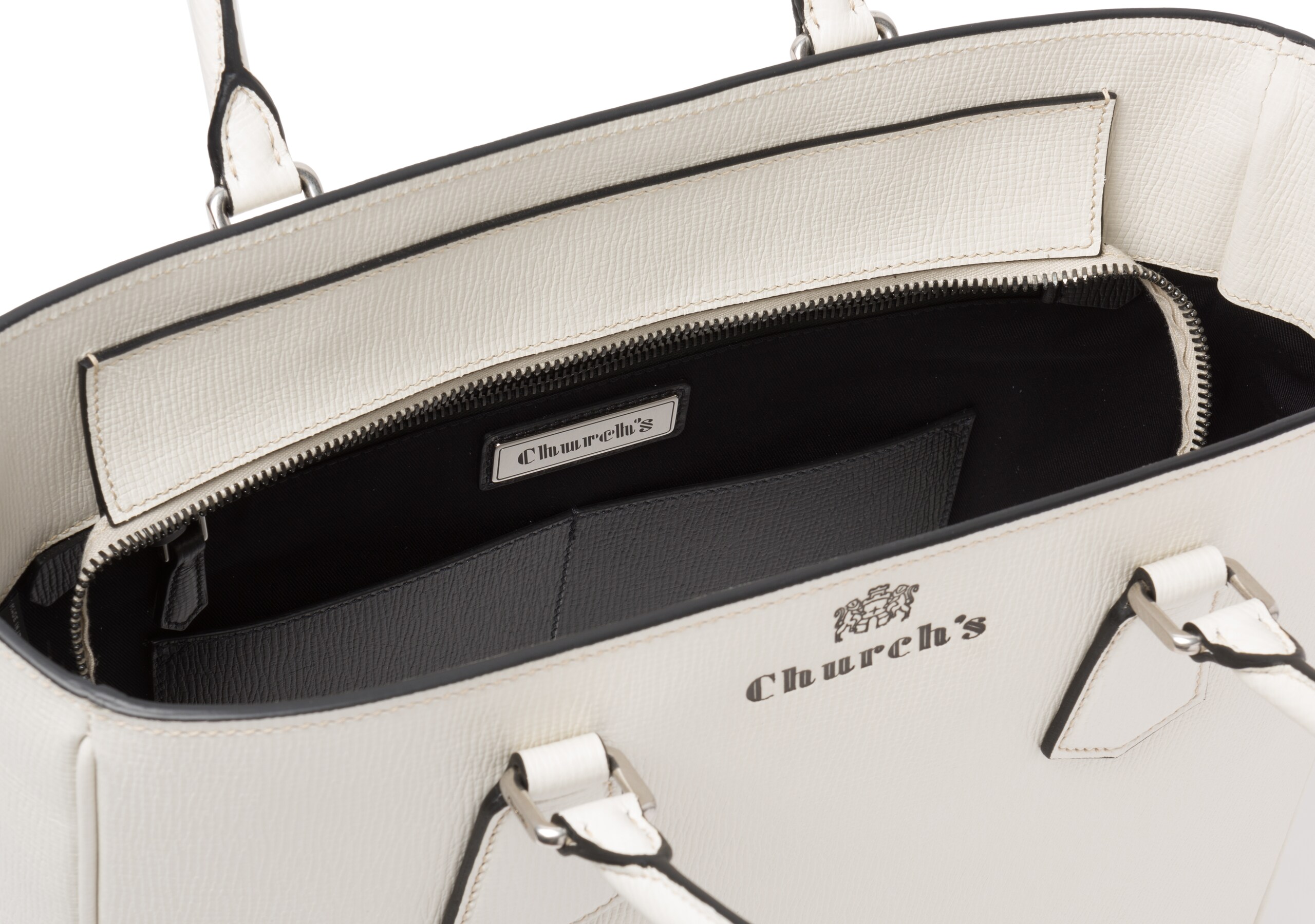 Guilford Church's St James Leather Tote Bag Neutral