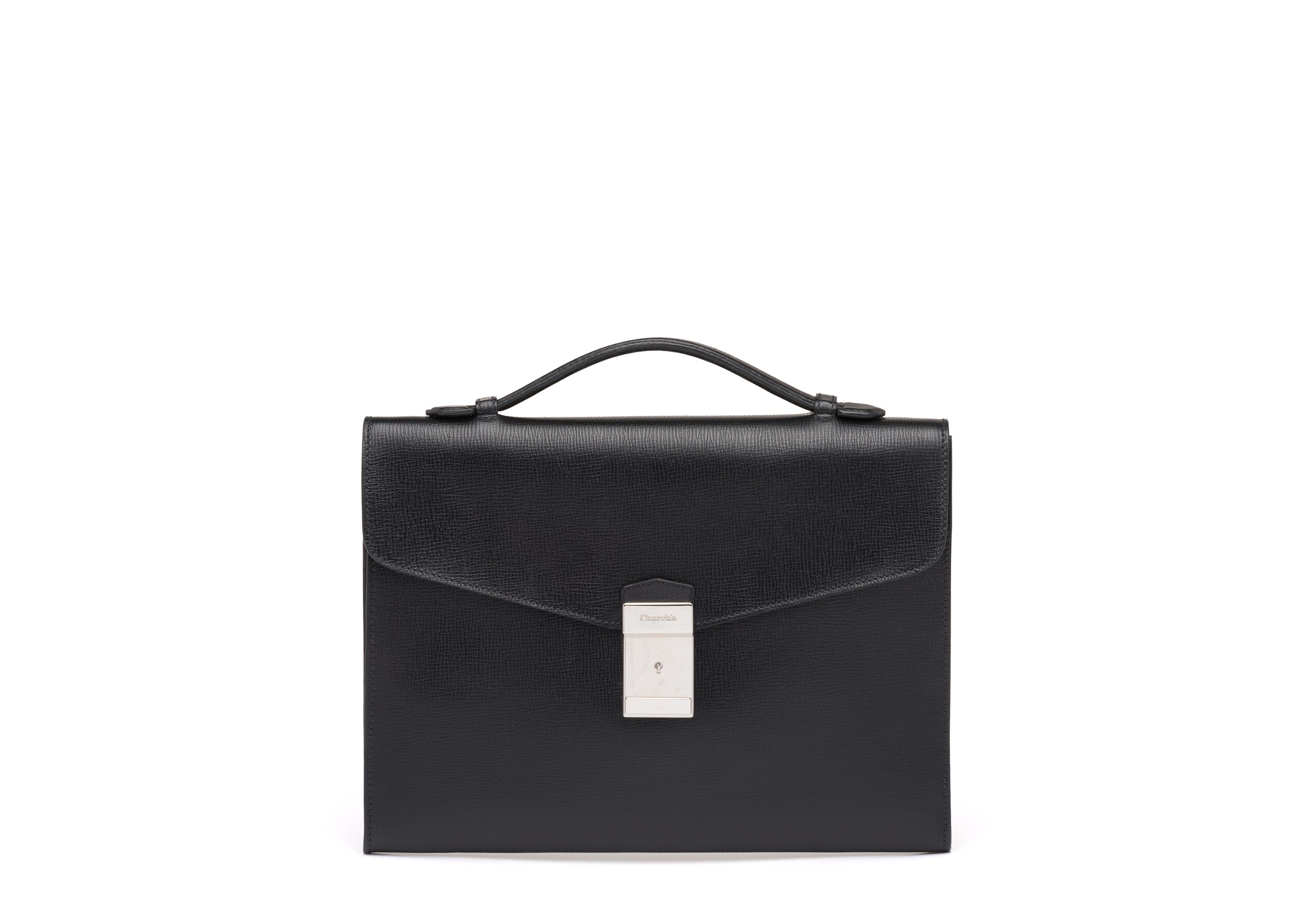 Crawford Church's St James Leather Document Holder Black