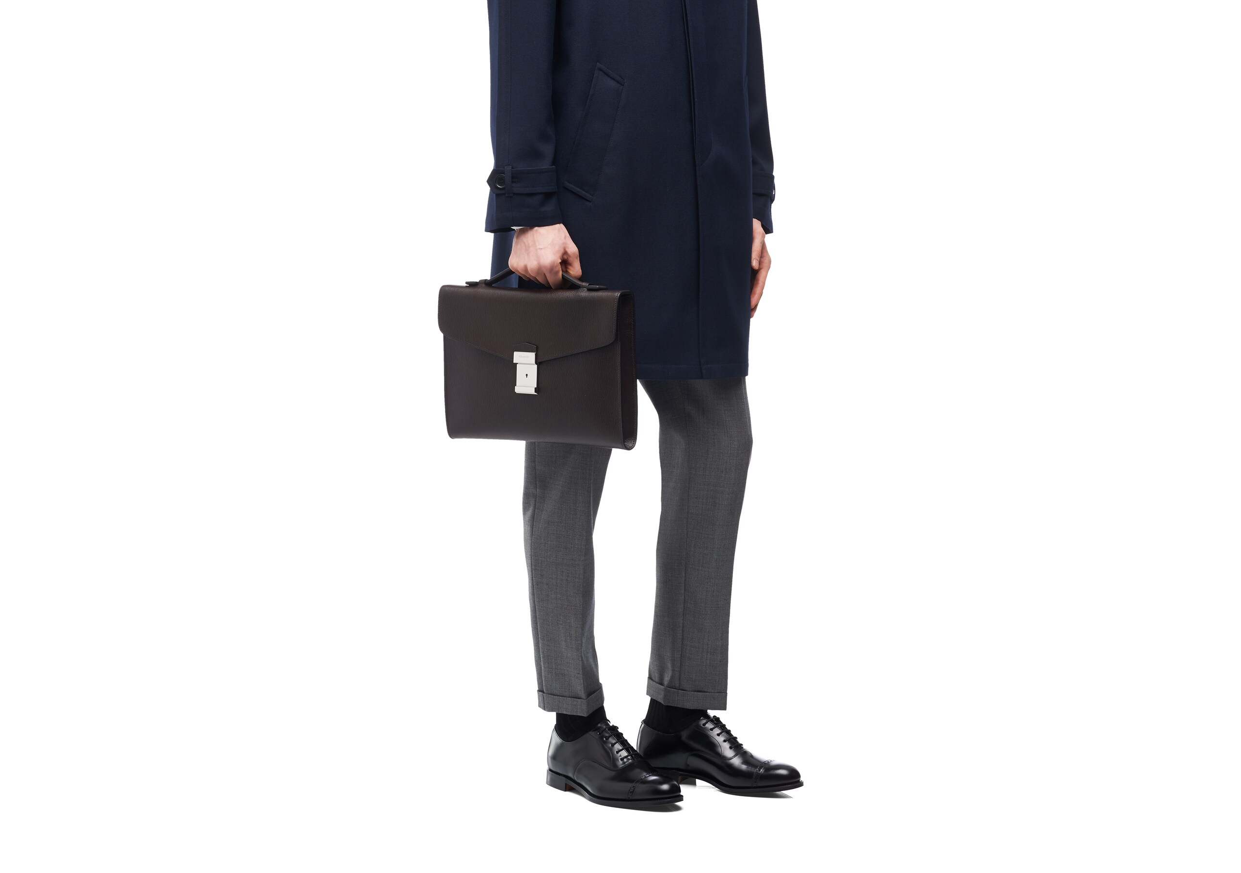 Crawford Church's St James Leather Document Holder Brown