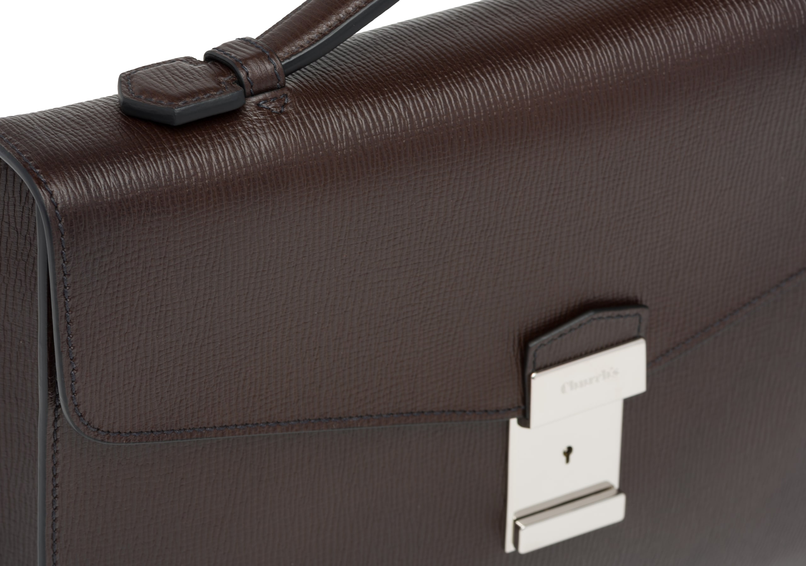 Crawford Church's St James Leather Document Holder Brown
