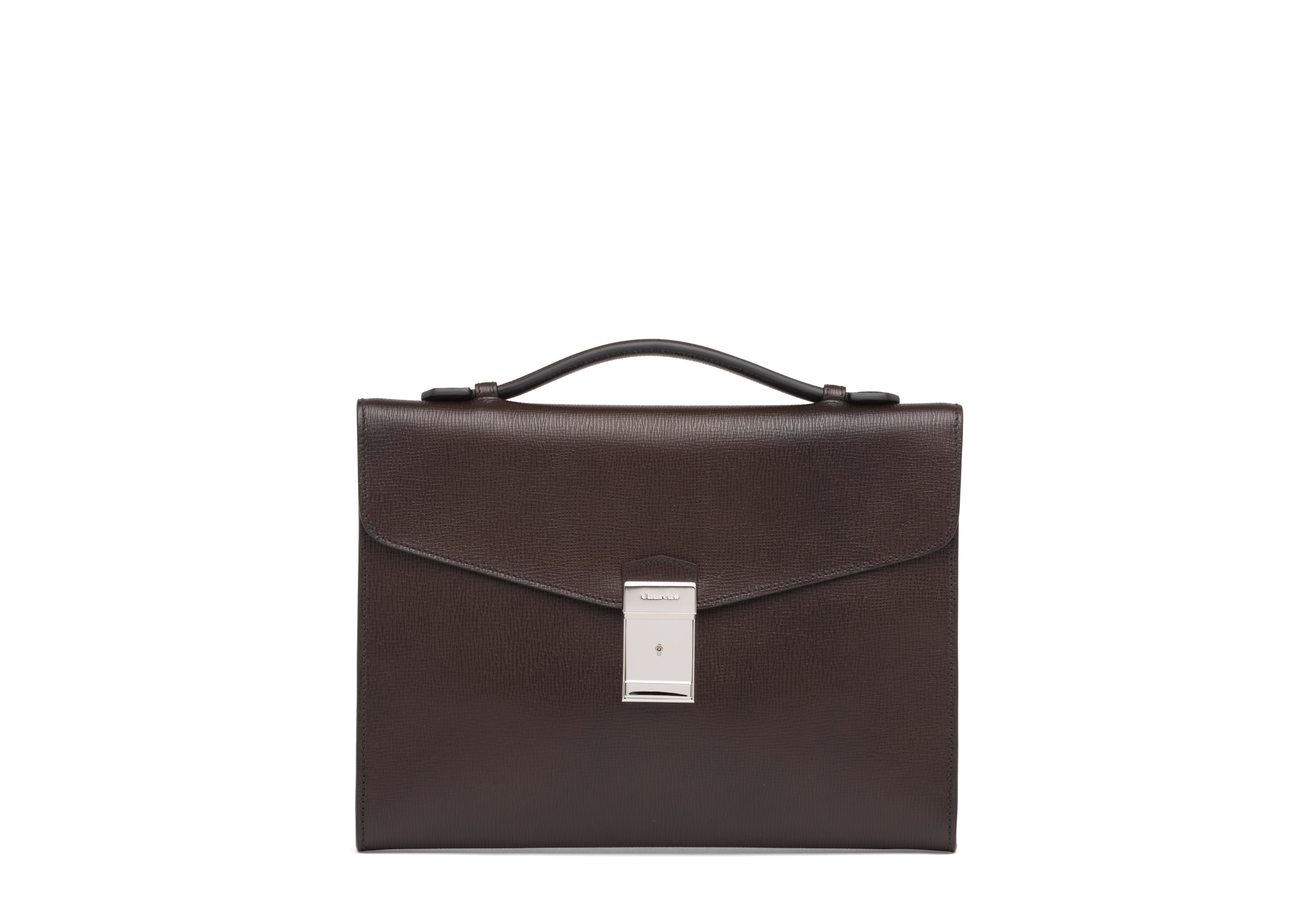 Crawford Church's St James Leather Document Holder Brown