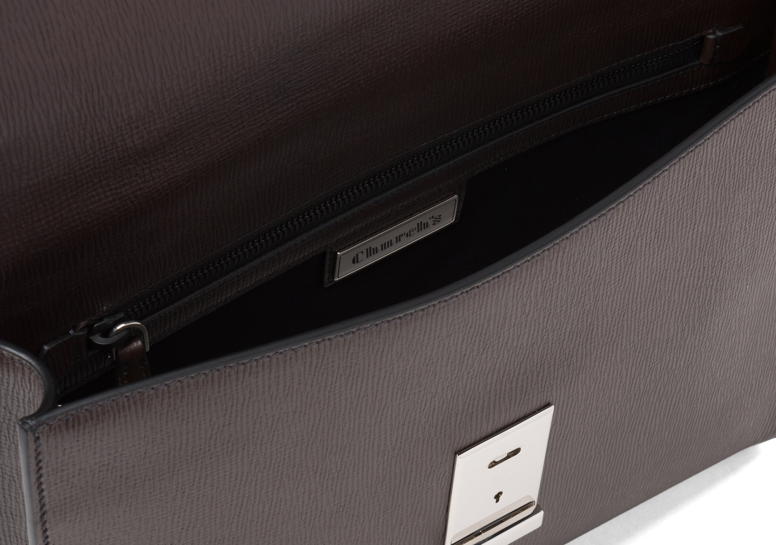Crawford Church's St James Leather Document Holder Brown