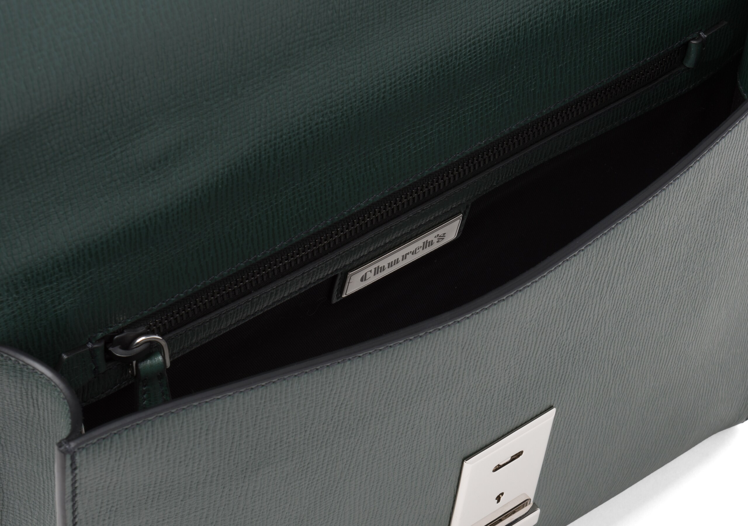 St James Leather Document Holder Green | Church's