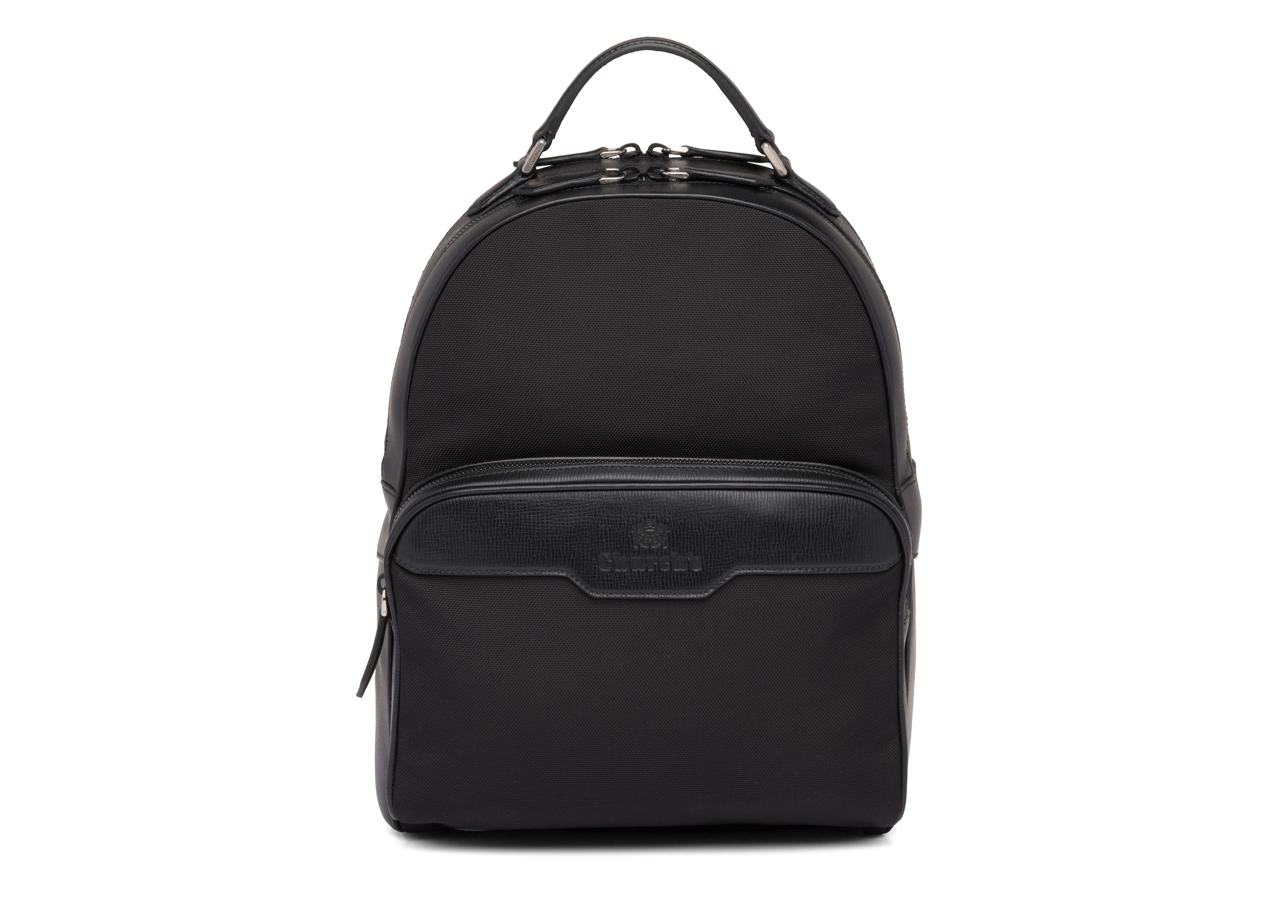 Waterford Church's St James Leather Tech Backpack Black