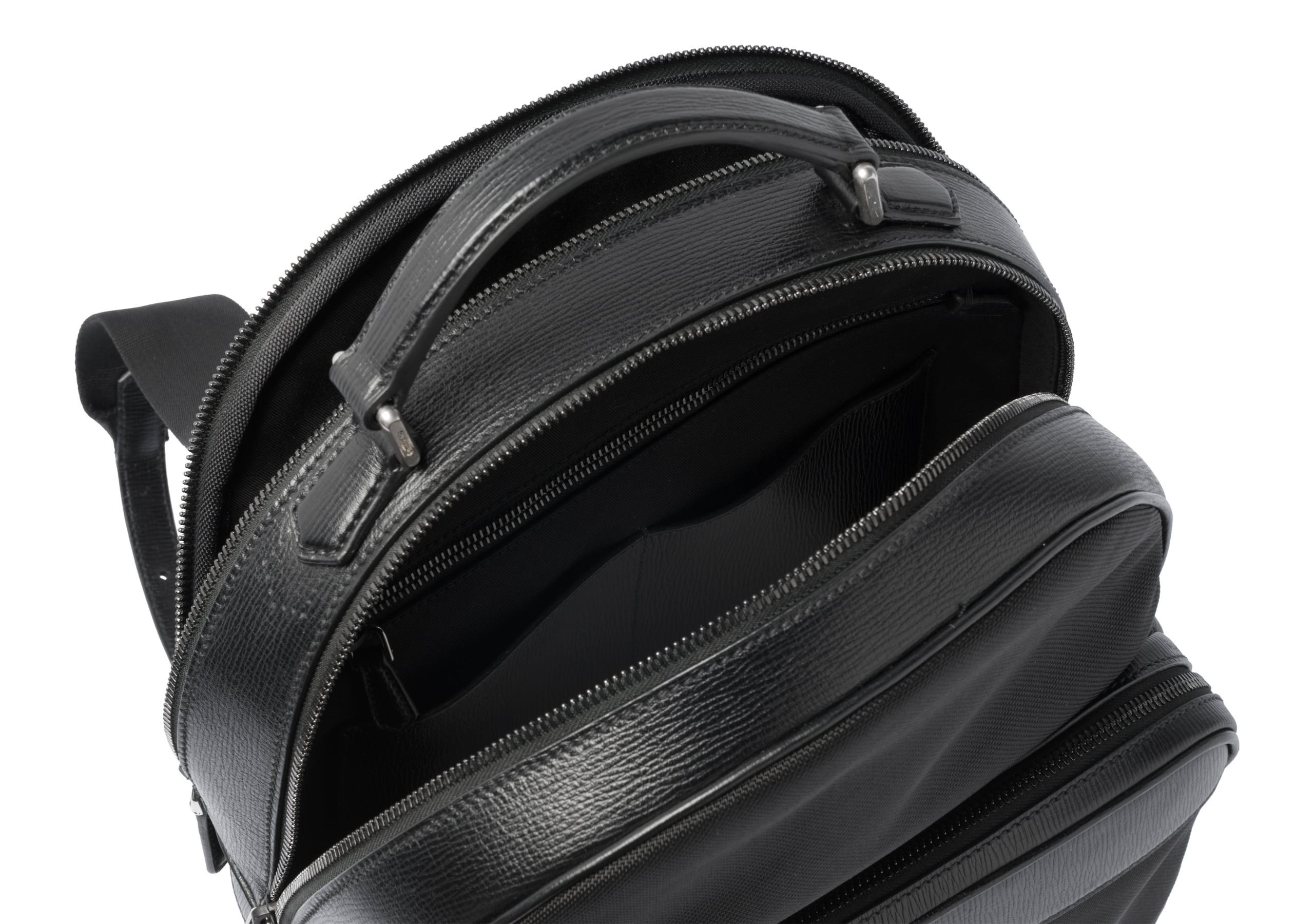 Waterford Church's St James Leather Tech Backpack Black