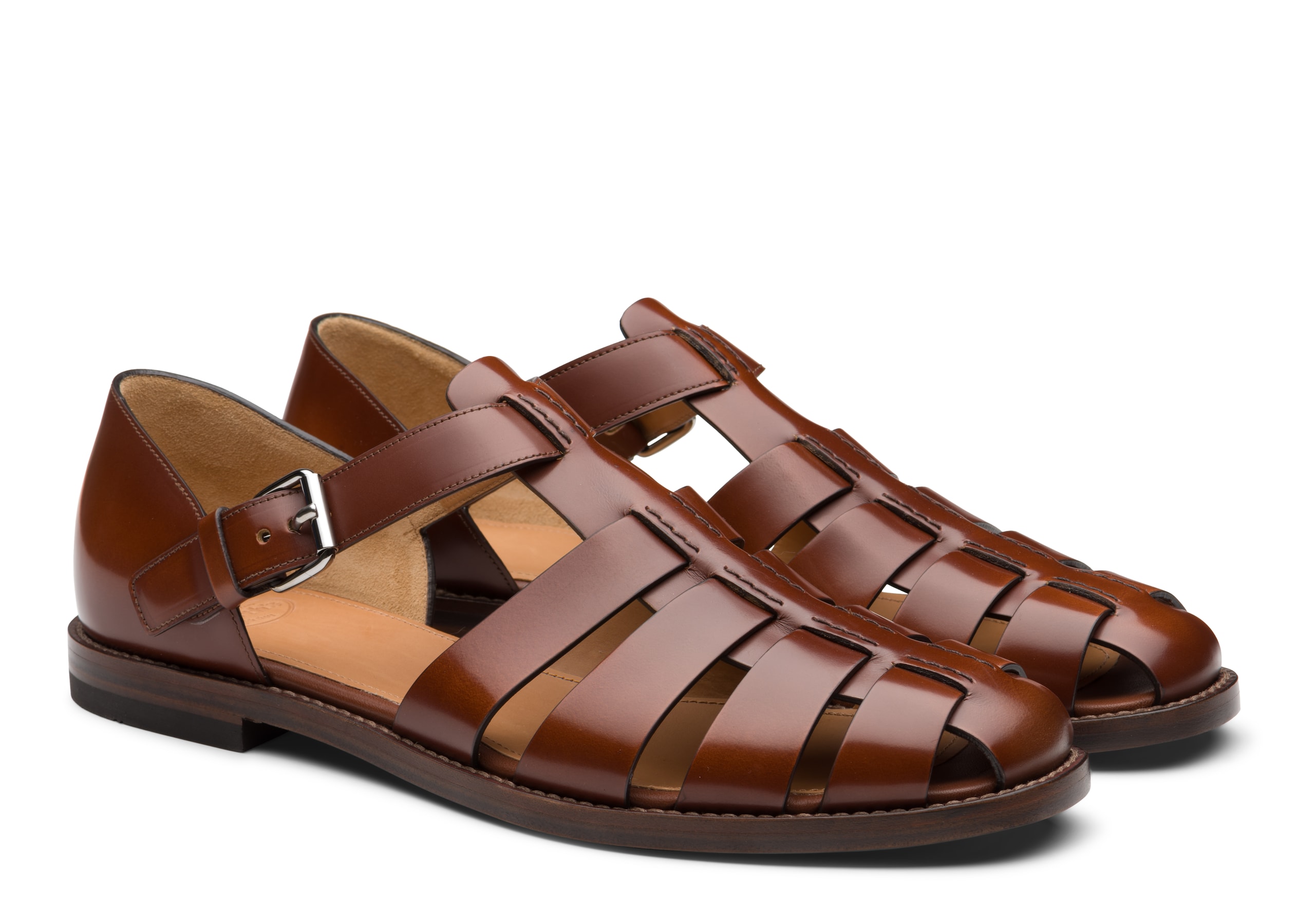 Fisherman Church's Bookbinder Fume Leather Sandal Brown