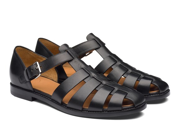 Church's Fisherman Nevada Leather Sandal Black